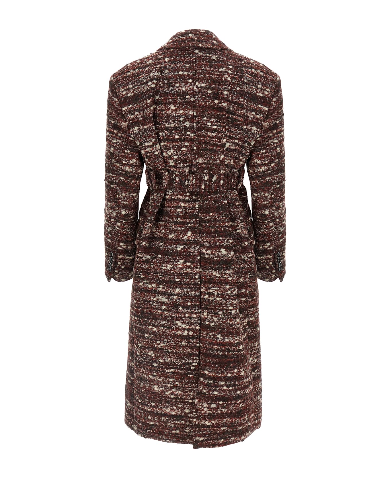 Paco Rabanne Bouclé Wool Coat - Multicolor