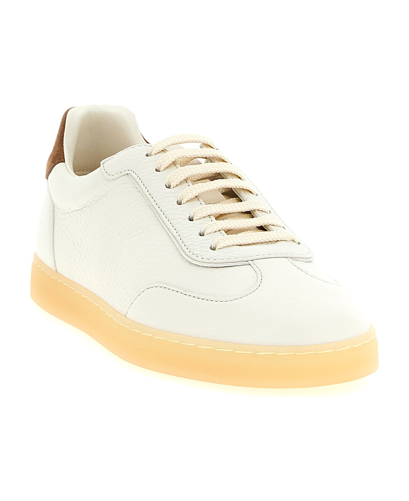 Brunello Cucinelli Leather Sneakers - White