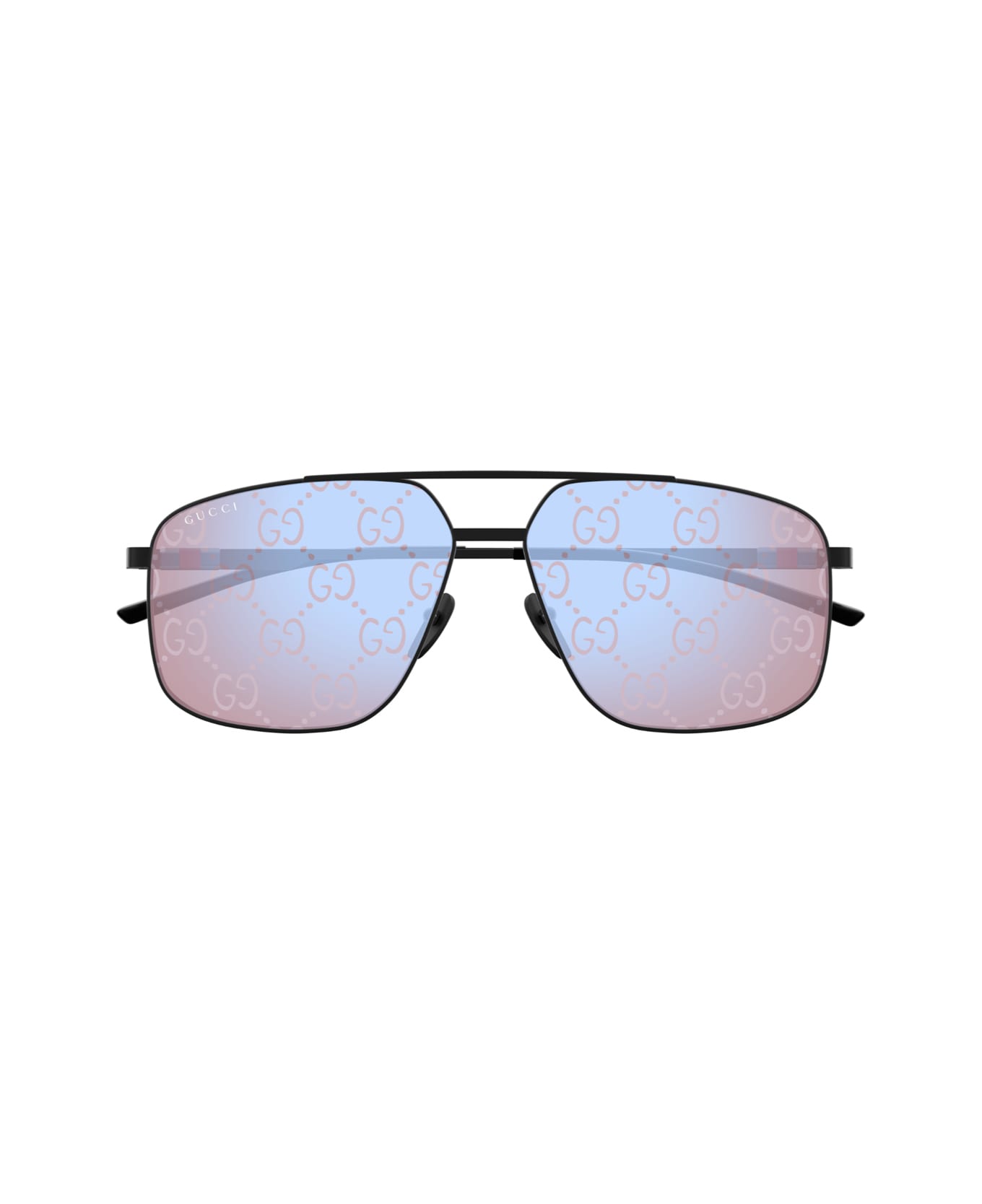 Gucci Eyewear Gucci Gg1676s Linea Web 005 Black Violet Sunglasses - Nero