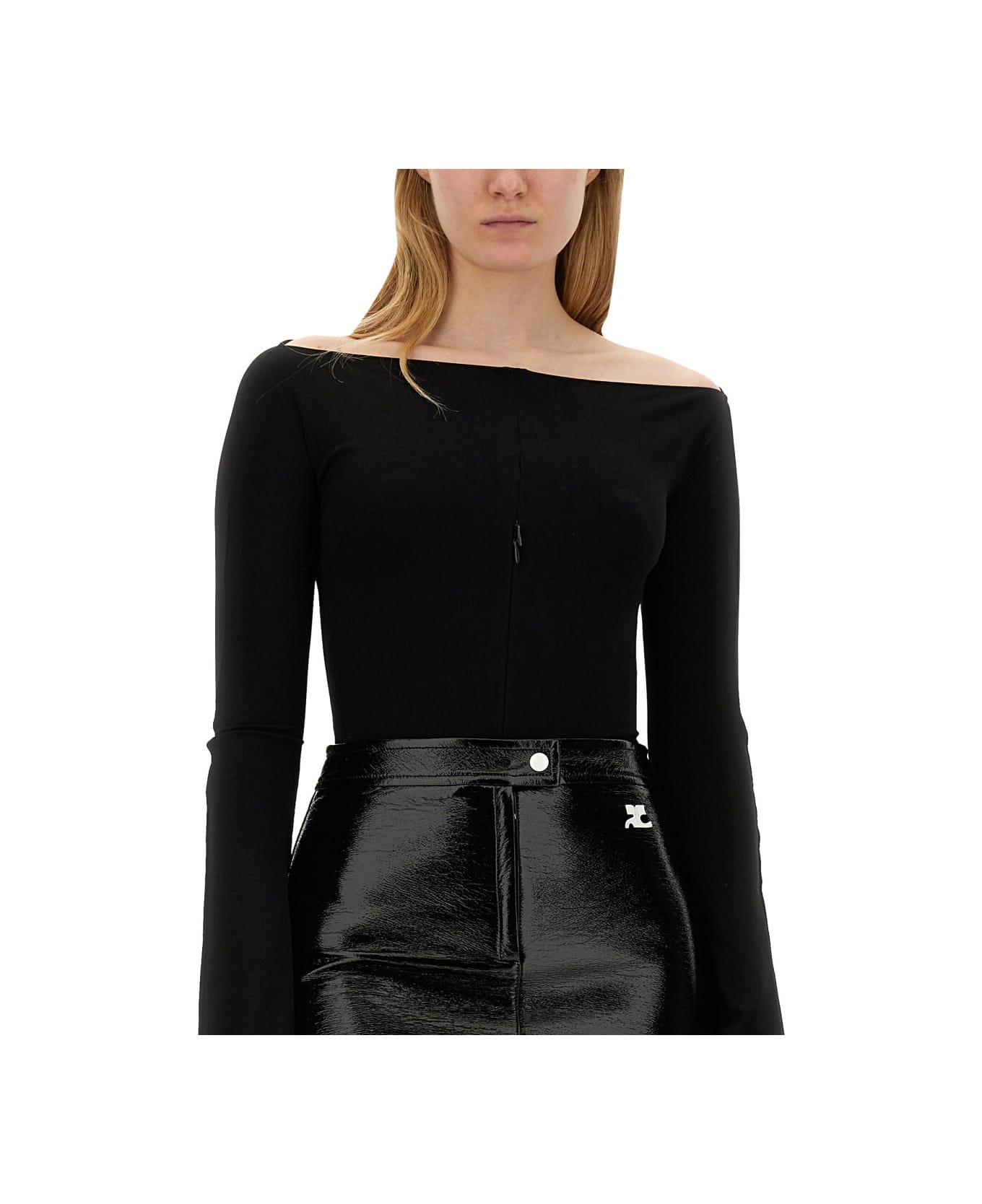 Courrèges Body In Jersey - BLACK