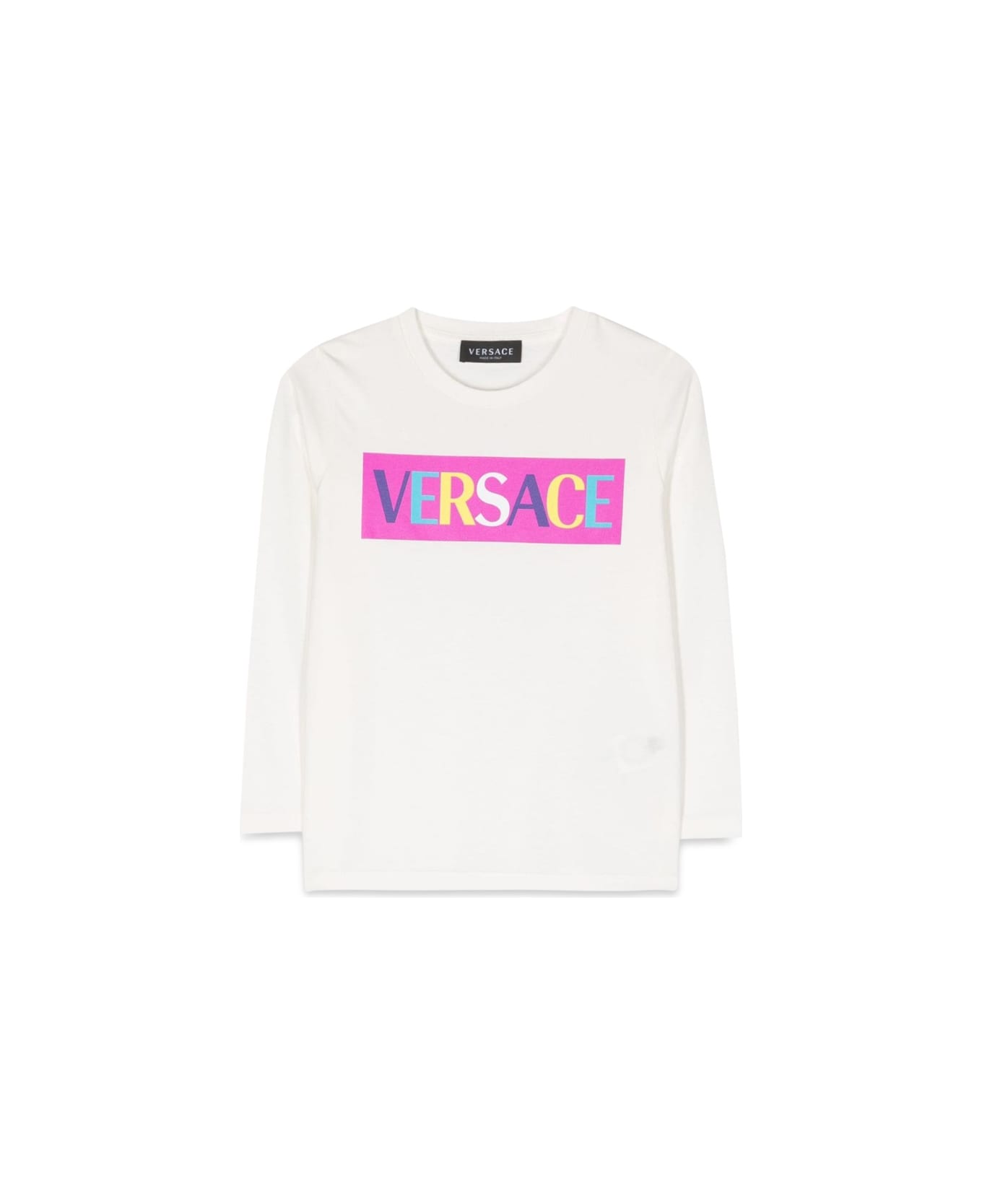 Versace Ml Logo T-shirt - WHITE Tシャツ＆ポロシャツ