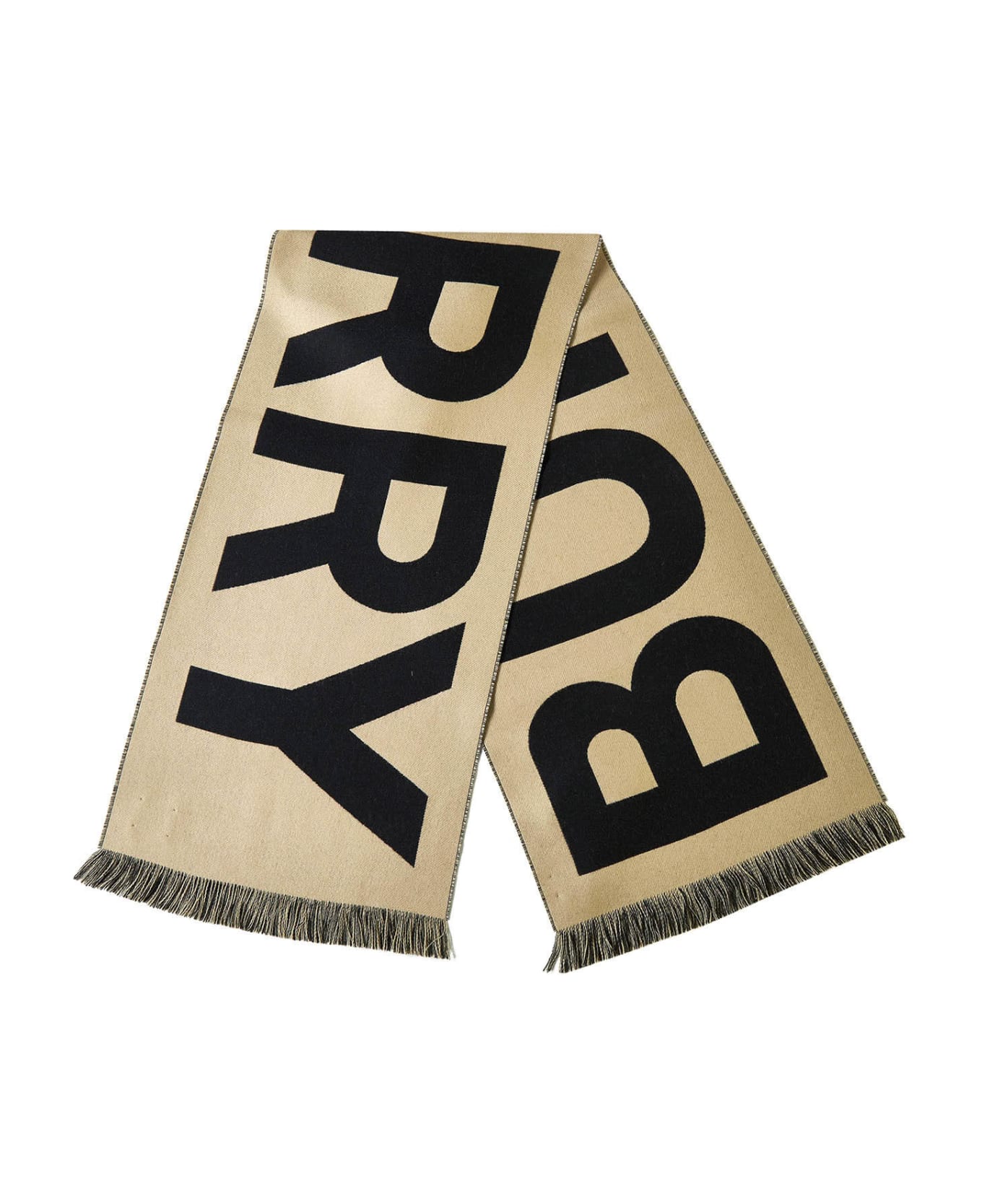 Burberry Beige Wool Scarf - Archive beige