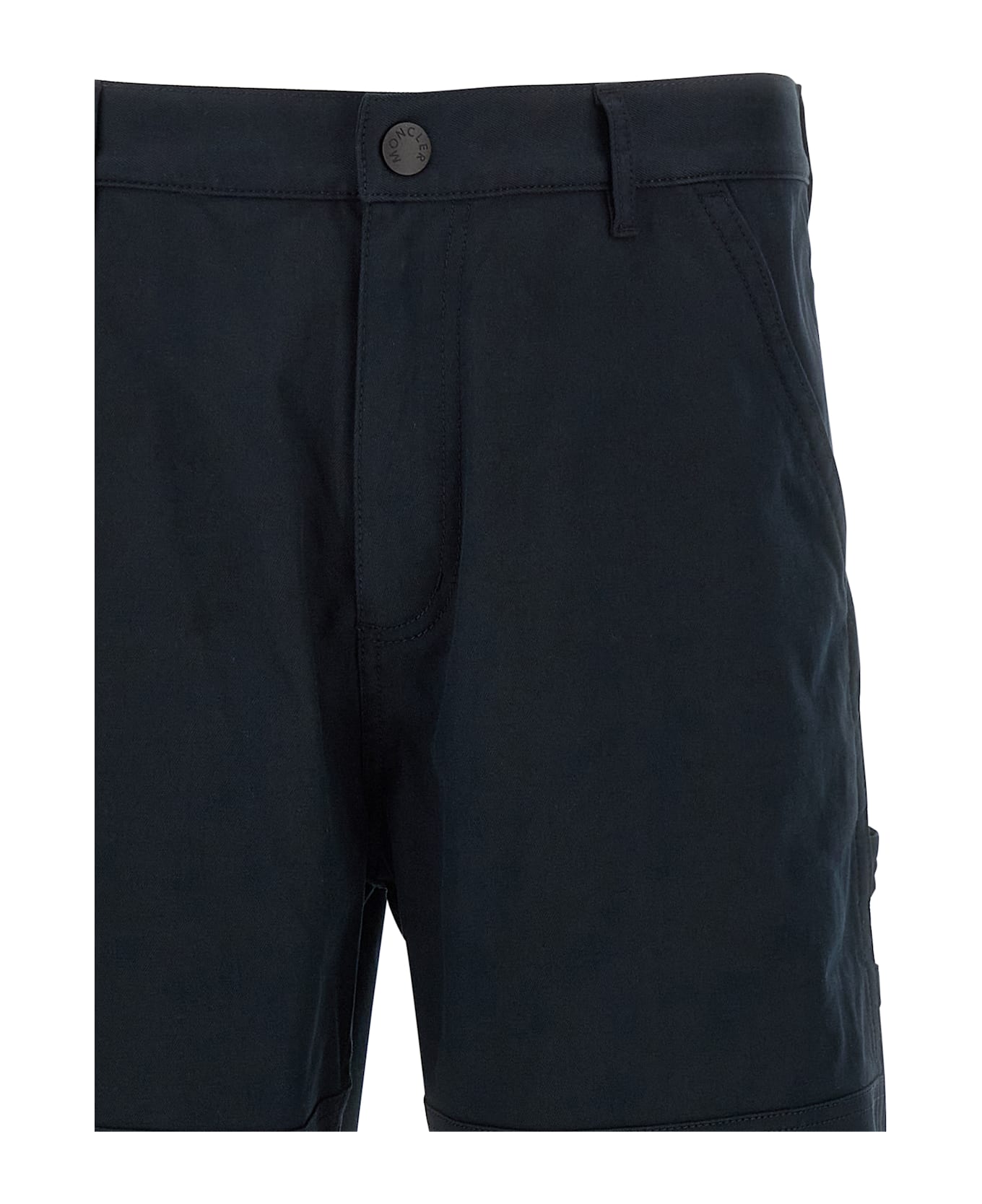 Moncler Cotton Trousers - Blue