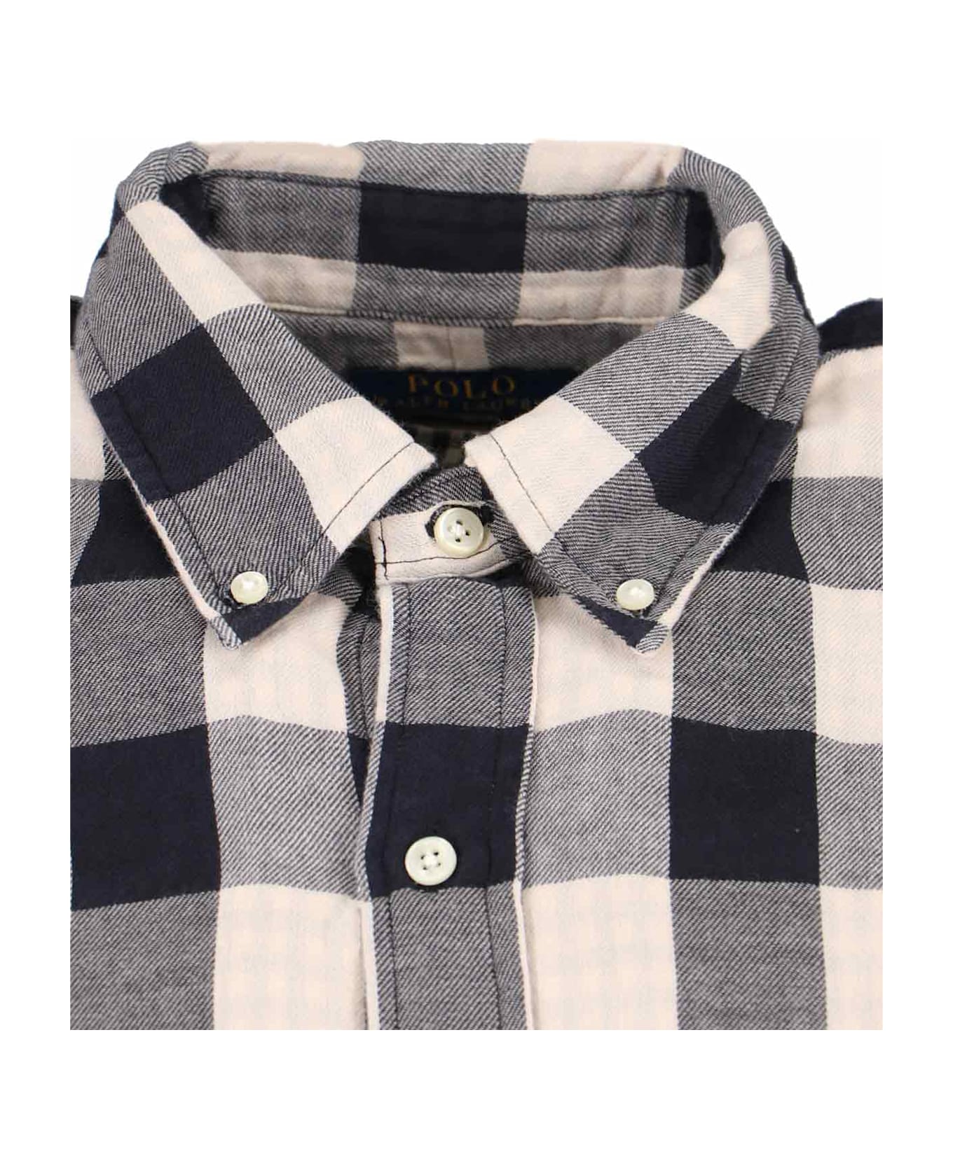 Ralph Lauren Checked Shirt - 1932 CREAM/BLACK