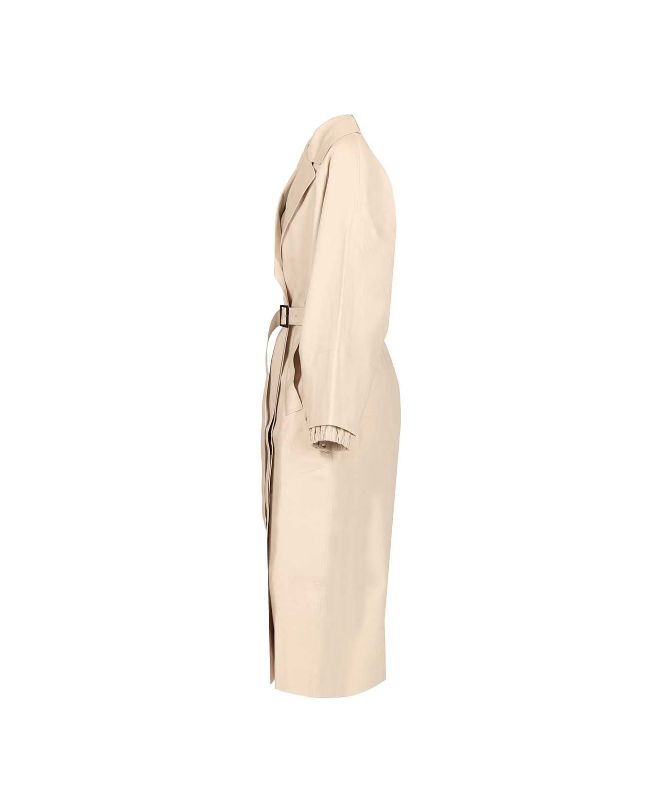 Jacquemus Trapezi Trench Coat - Off-white