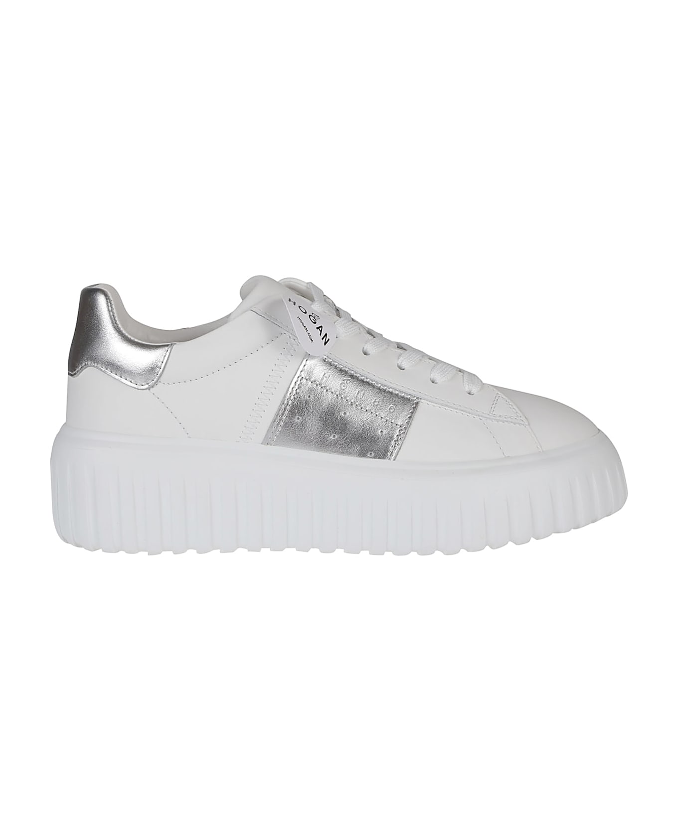 Hogan H-stripes Sneakers - Bianco/argento