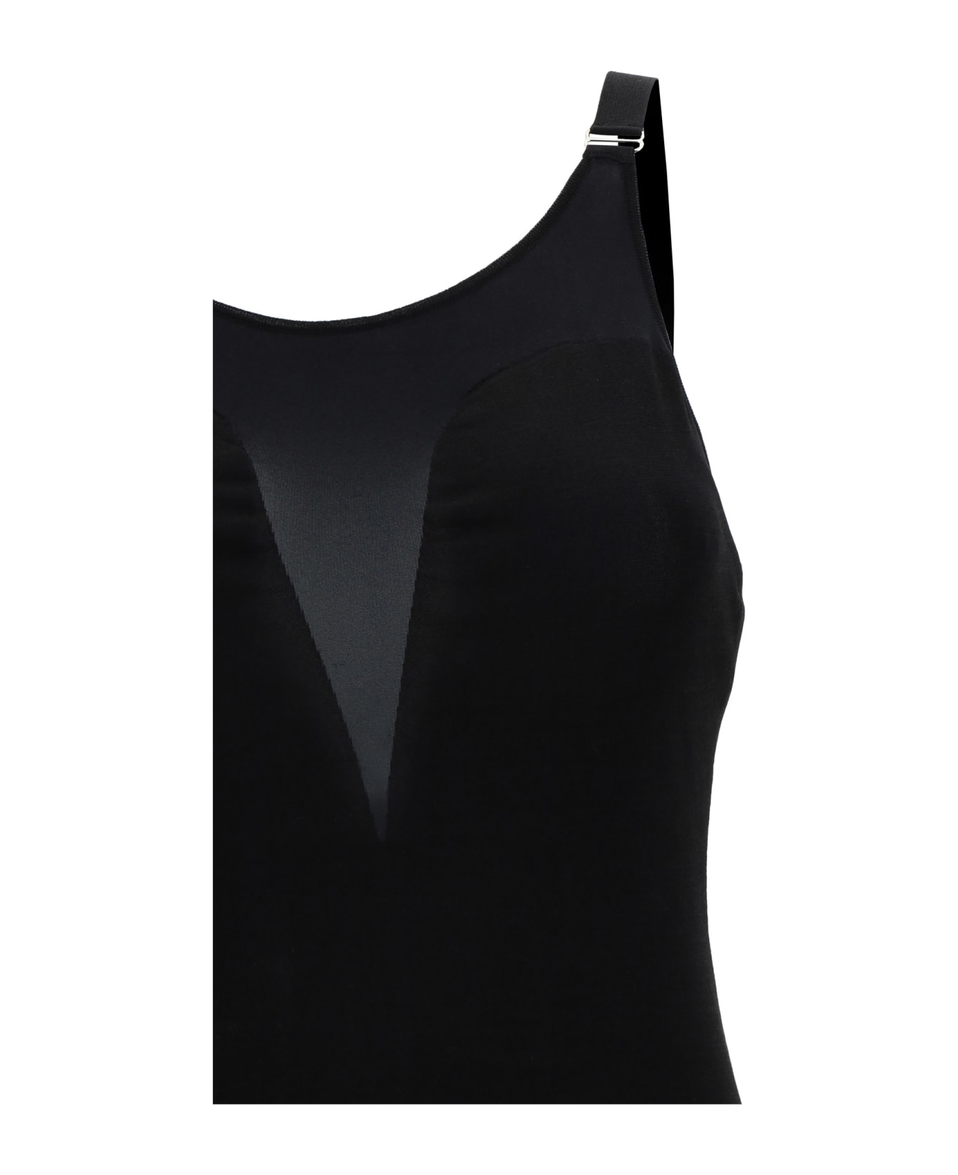 Alexander McQueen Adjustable Strap Bodysuit - Black
