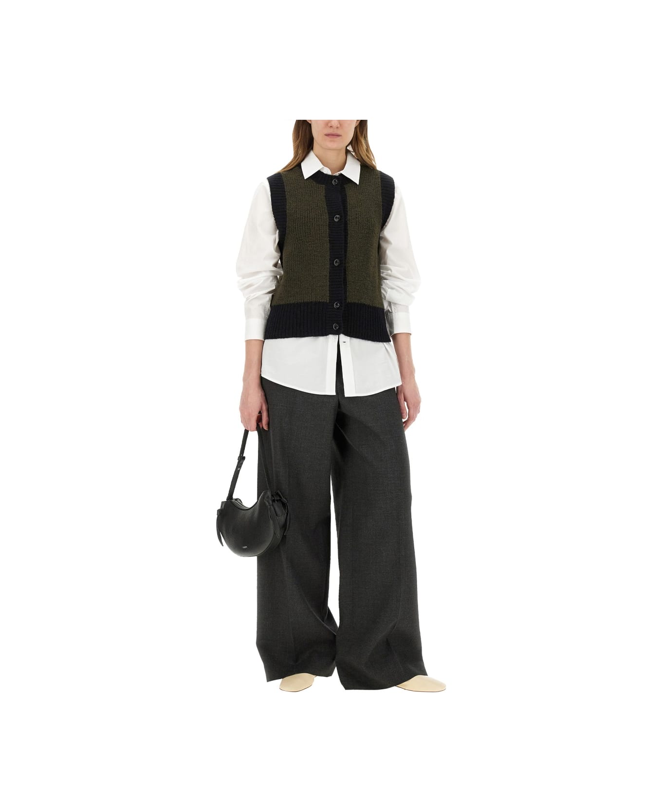 Margaret Howell Wool Vest - GREEN
