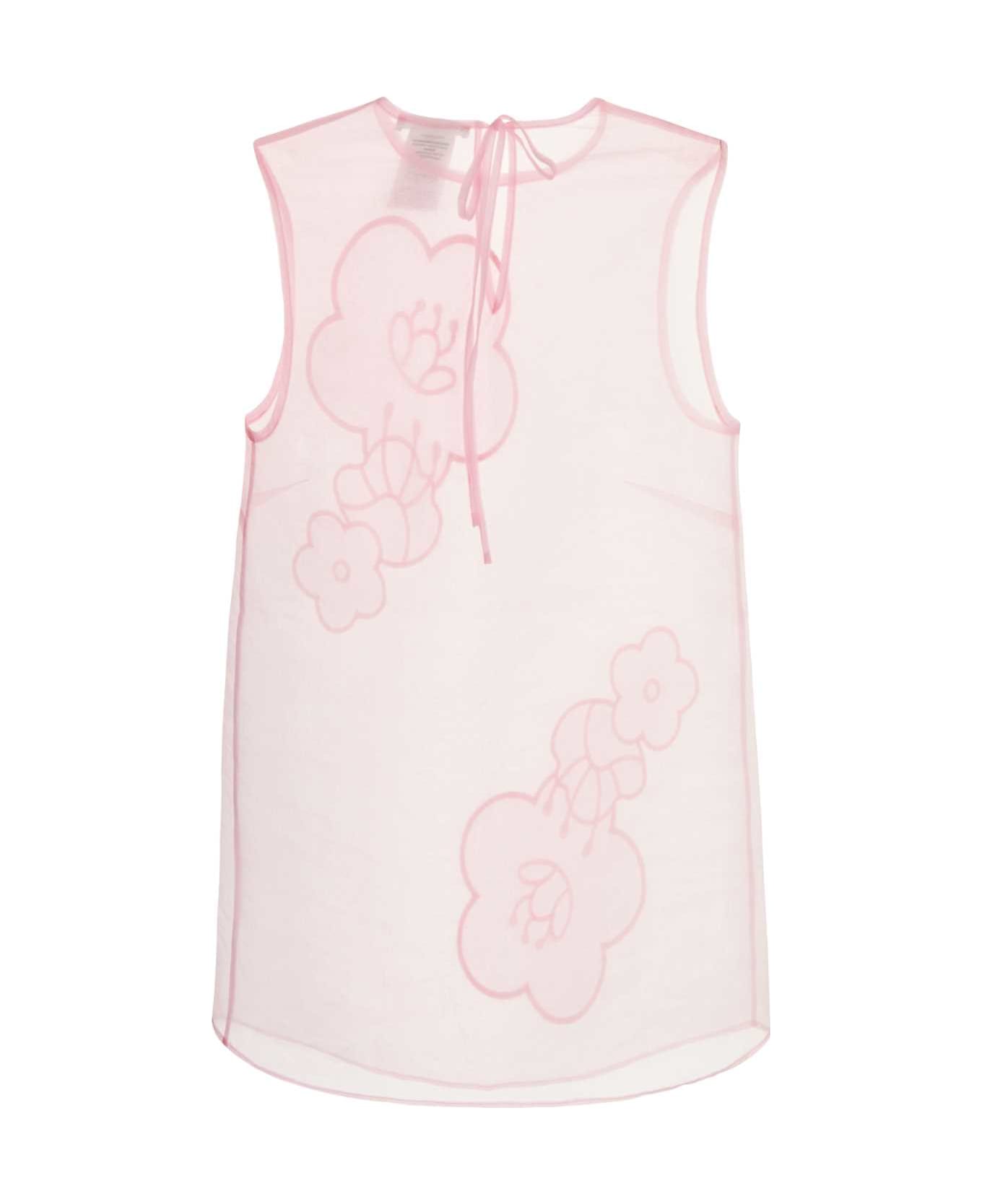 Cecilie Bahnsen Pink Organza Alba Top - BLUSHPINK