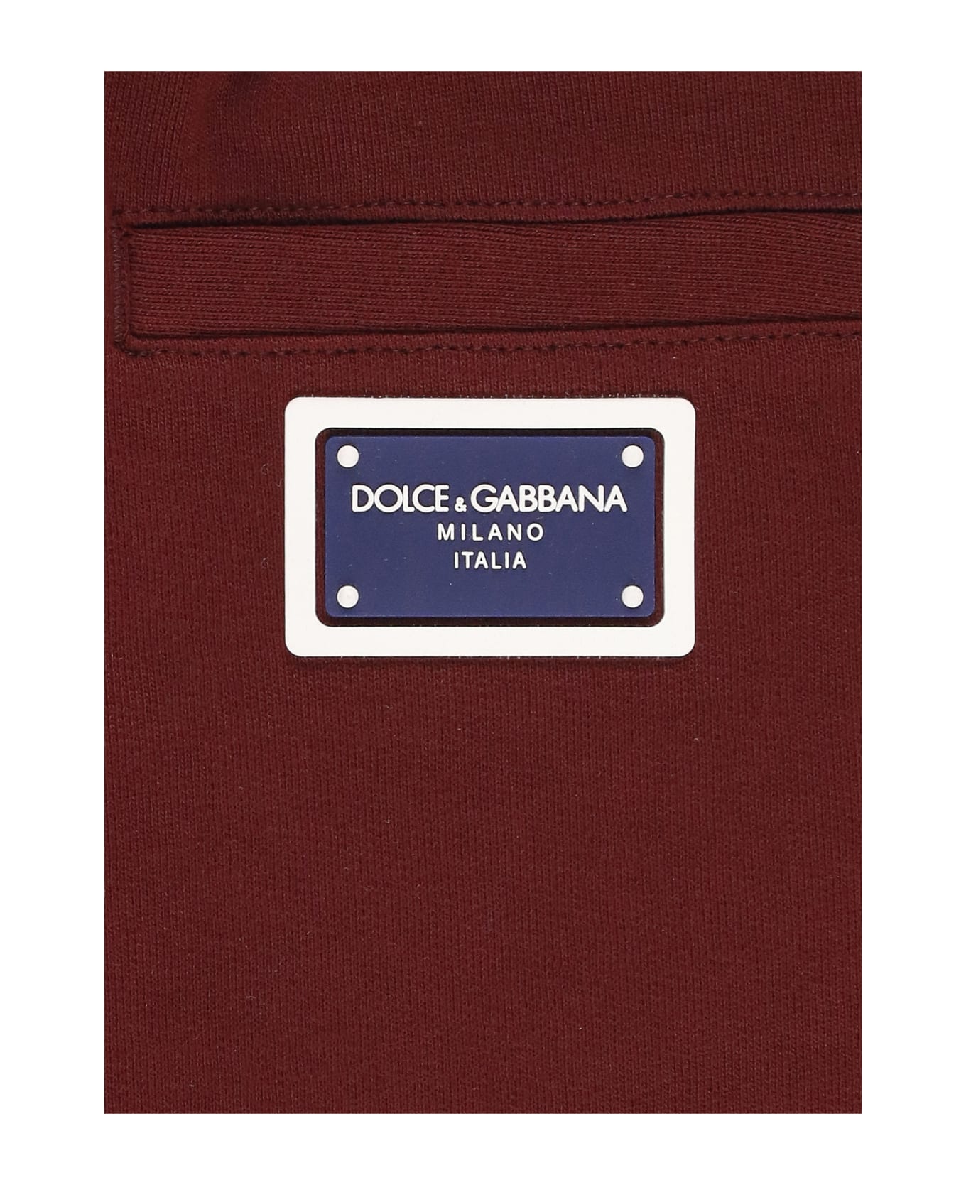 Dolce & Gabbana Cotton Trousers - Bordeaux