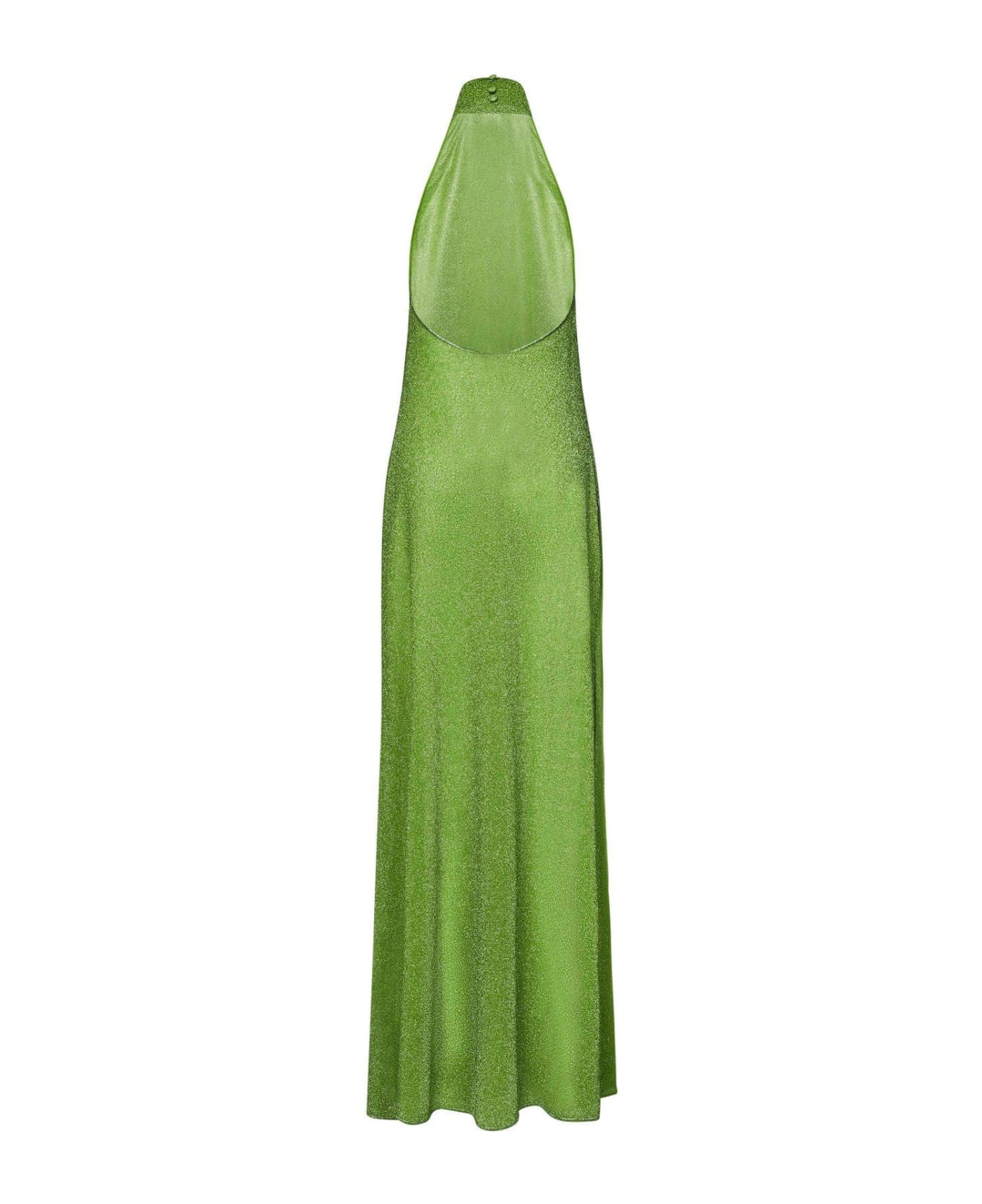 Oseree Halterneck Sleeveless Maxi Dress - GREEN ワンピース＆ドレス