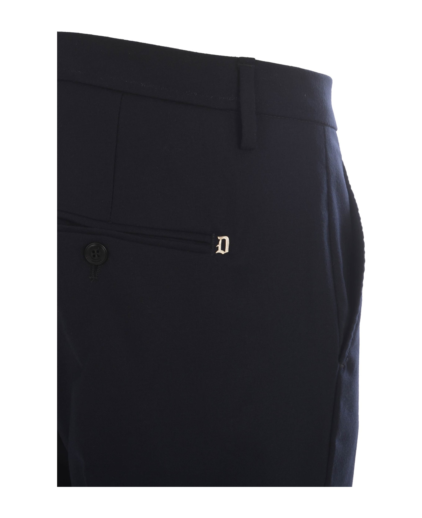 Dondup Trousers Dondup "gaubert" In Virgin Wool - Blu