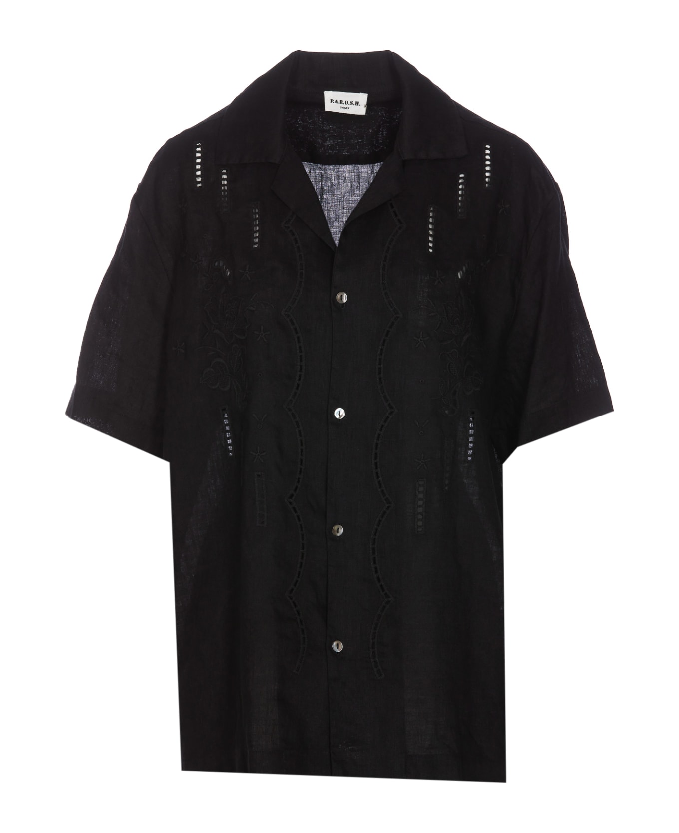 Parosh Beach Shirt - Black シャツ