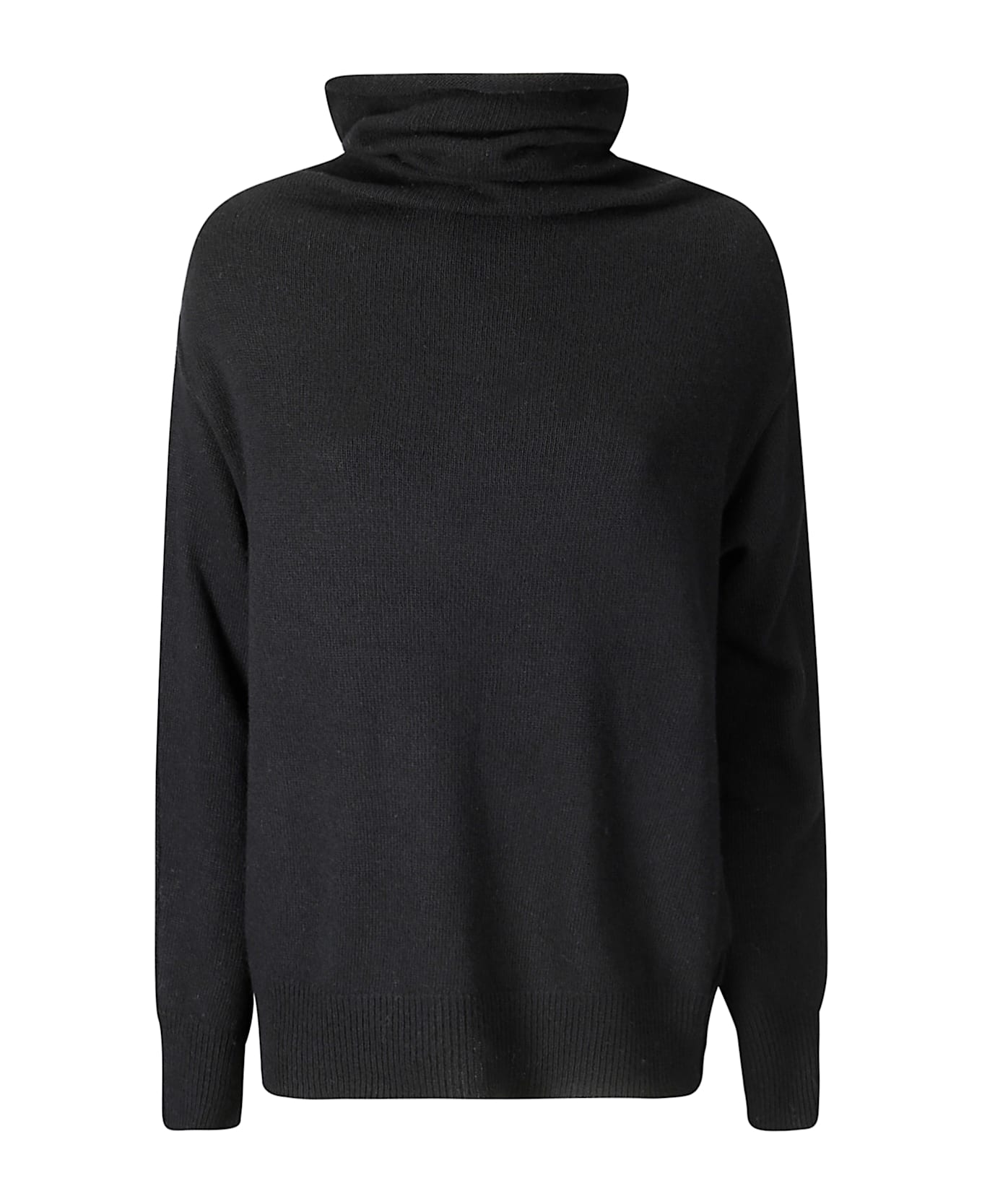 Stefano Mortari Pull Collo Alto Con Dettaglio Zip - BLACK