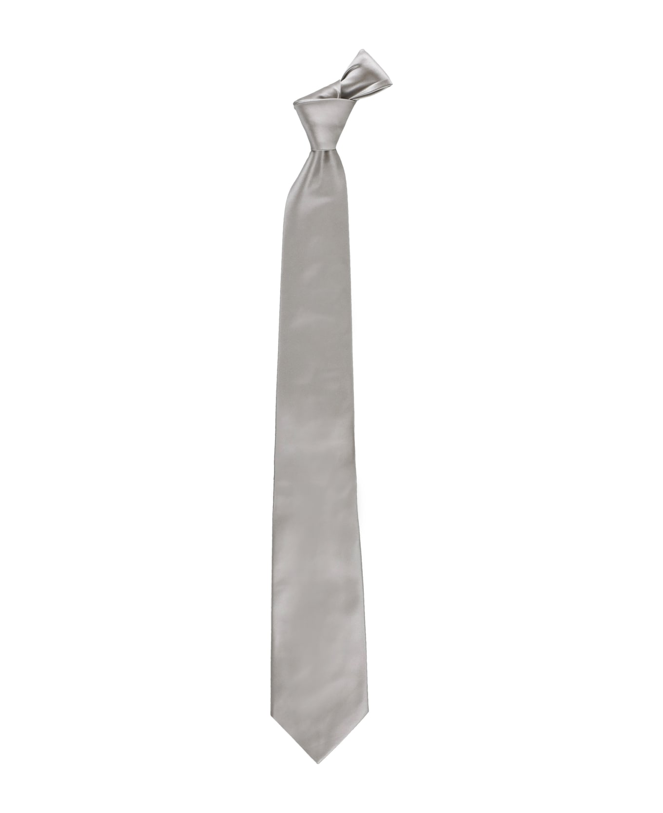 Church's Silk Tie - Silver ネクタイ