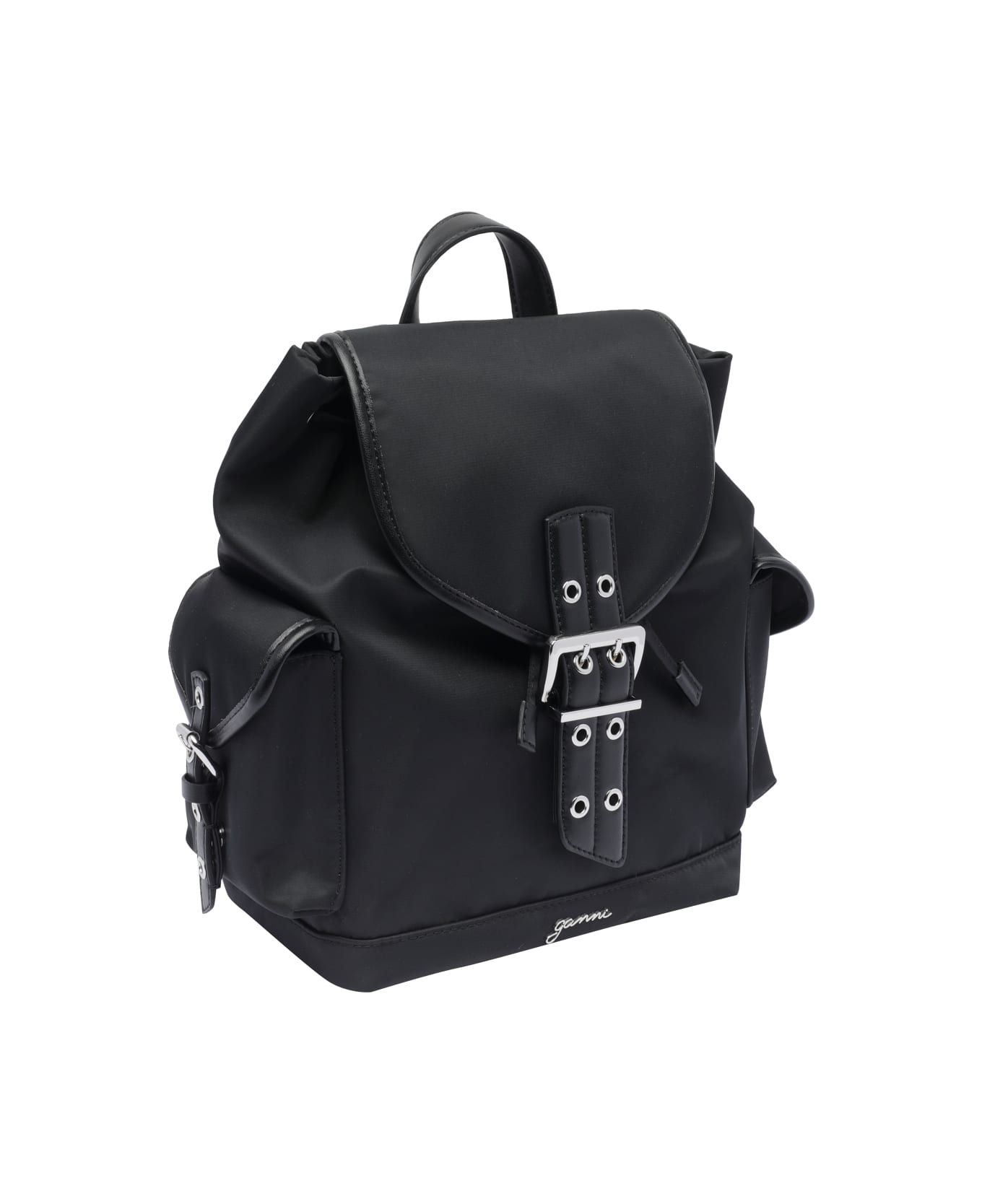 Ganni Small Bucky Backpack - Black