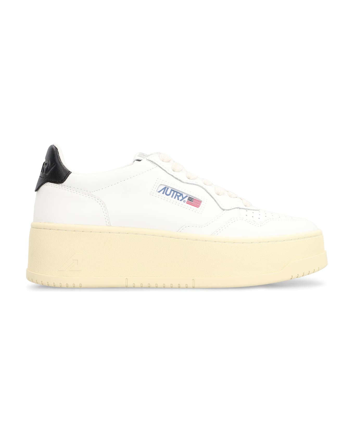 Autry Medalist Leather Platform Sneakers - MULTICOLOUR