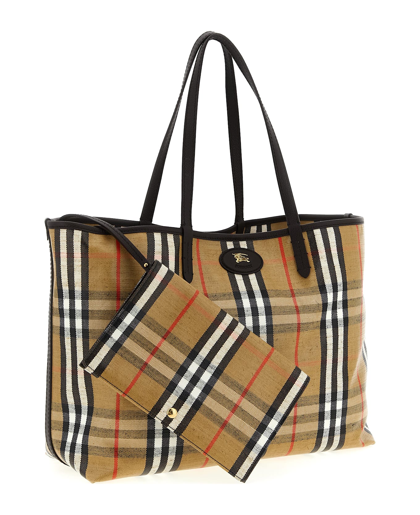 Burberry Medium 
highlands
 Shopping Bag - Beige