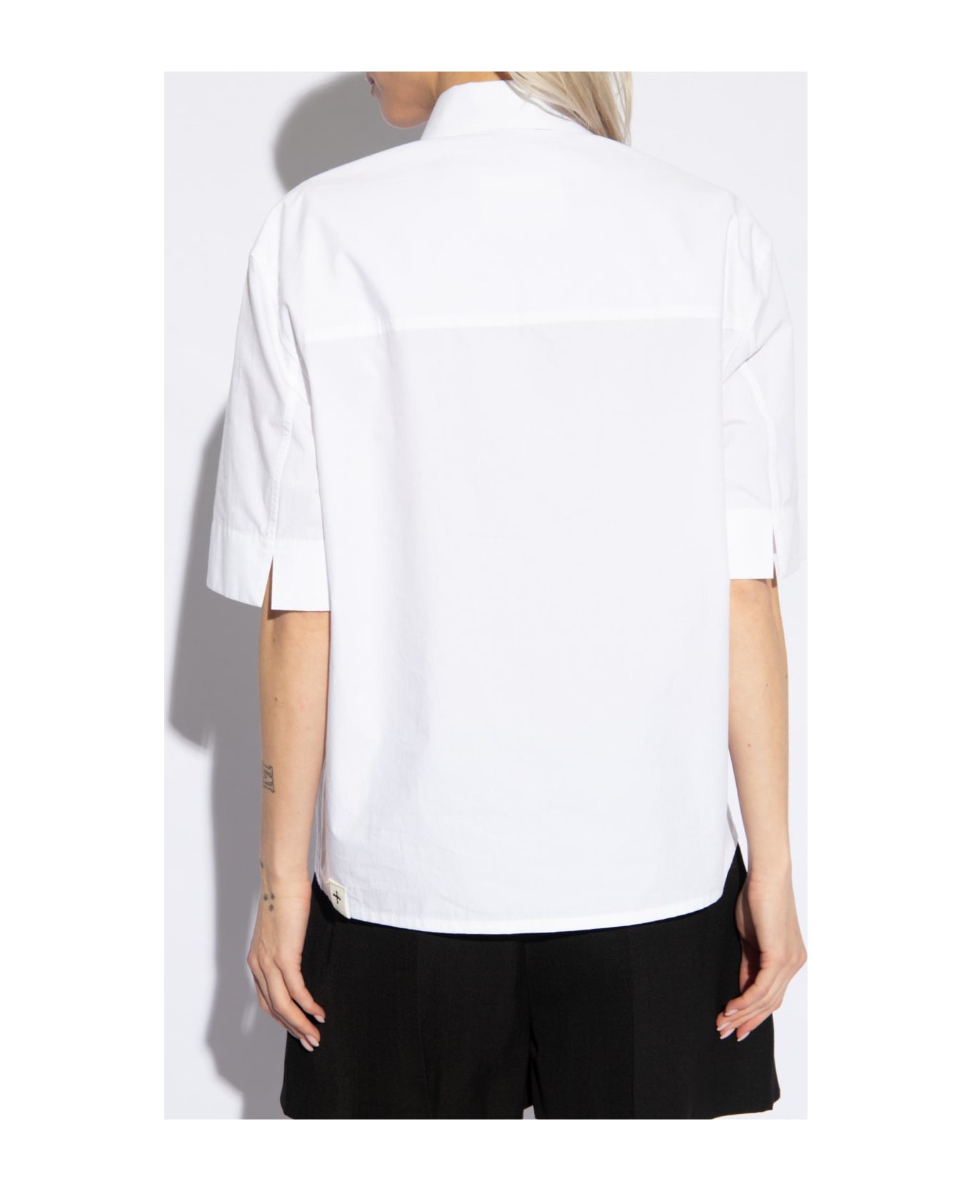 Jil Sander Shirt With Short Sleeves - Bianco