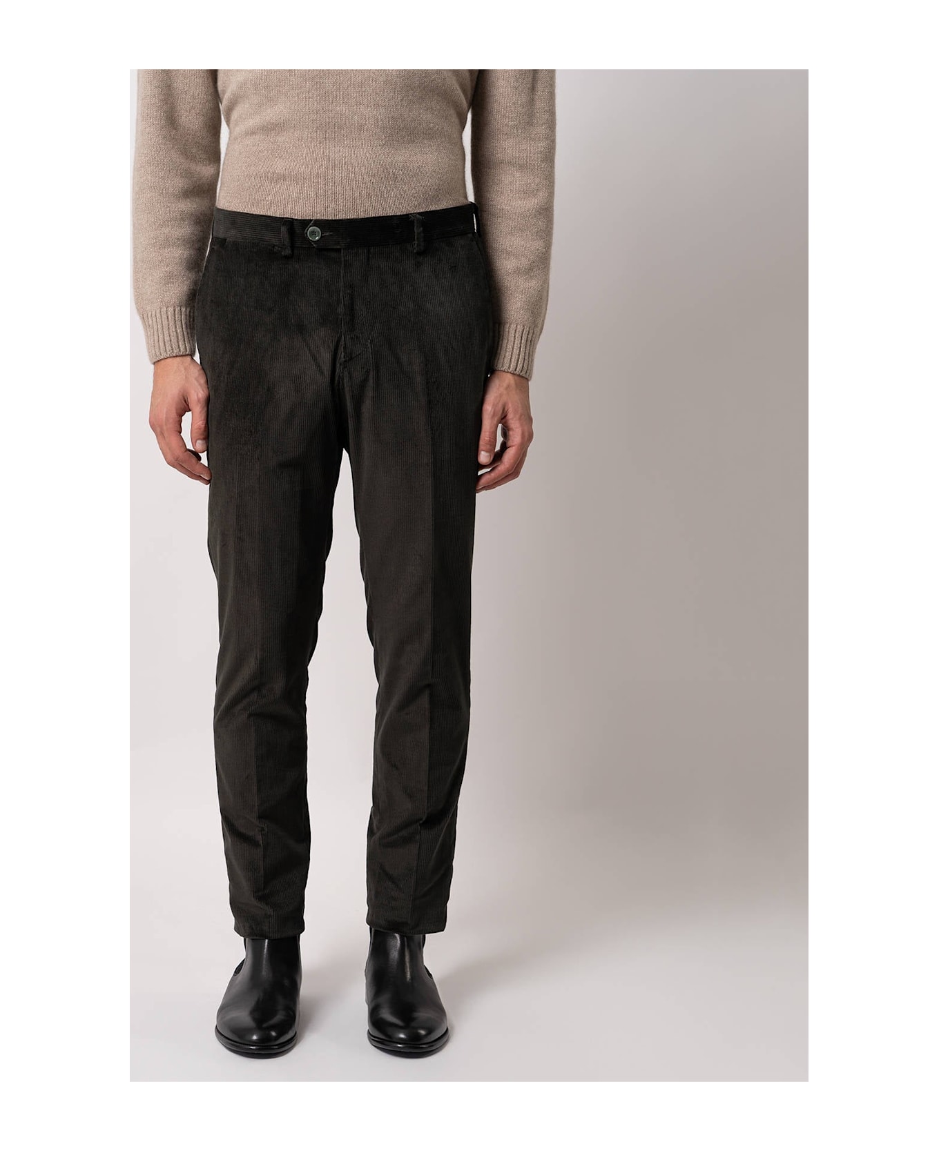 Larusmiani Velvet Trousers Howard Pants - Teal