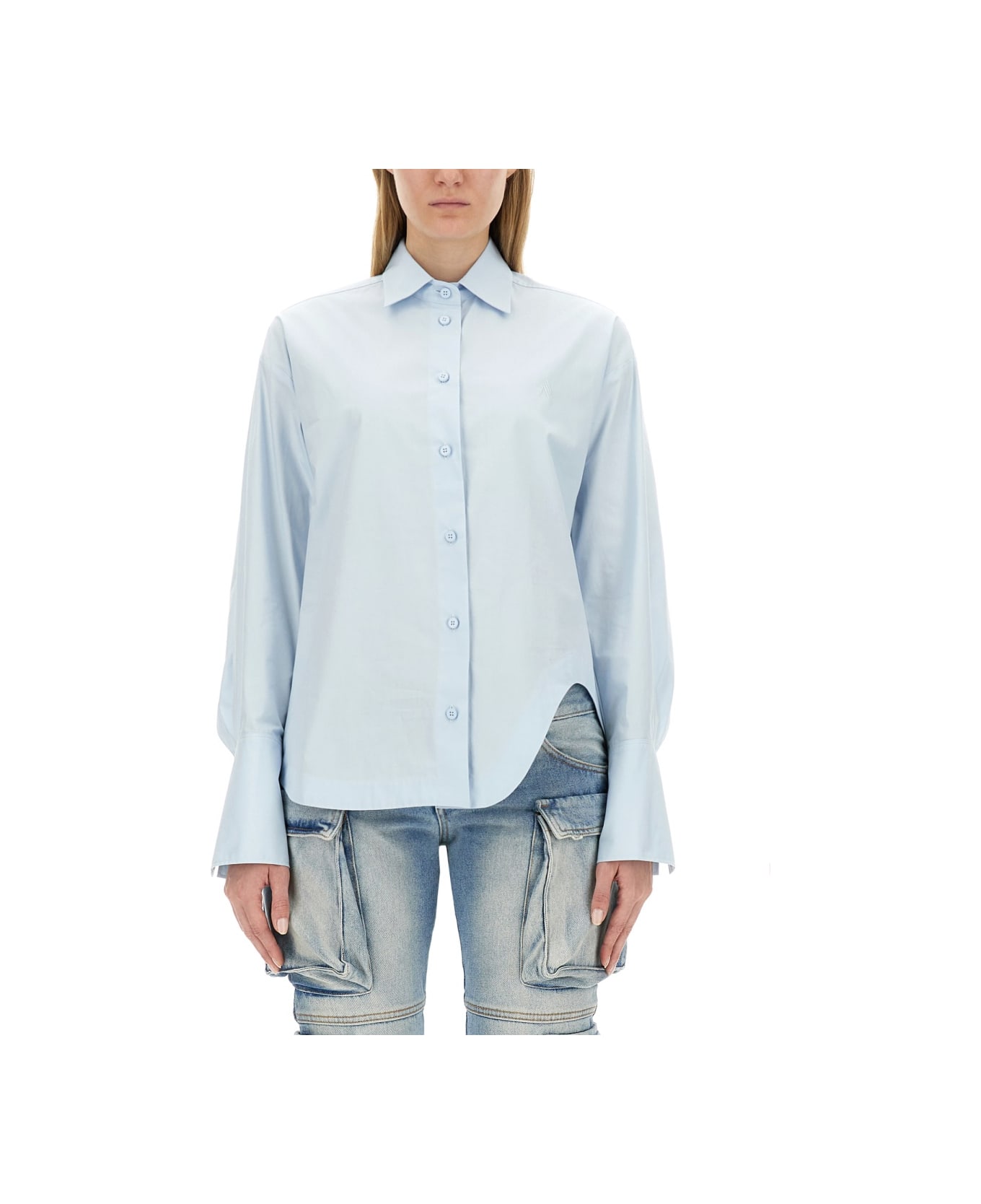 The Attico Shirt 'diana' - AZURE