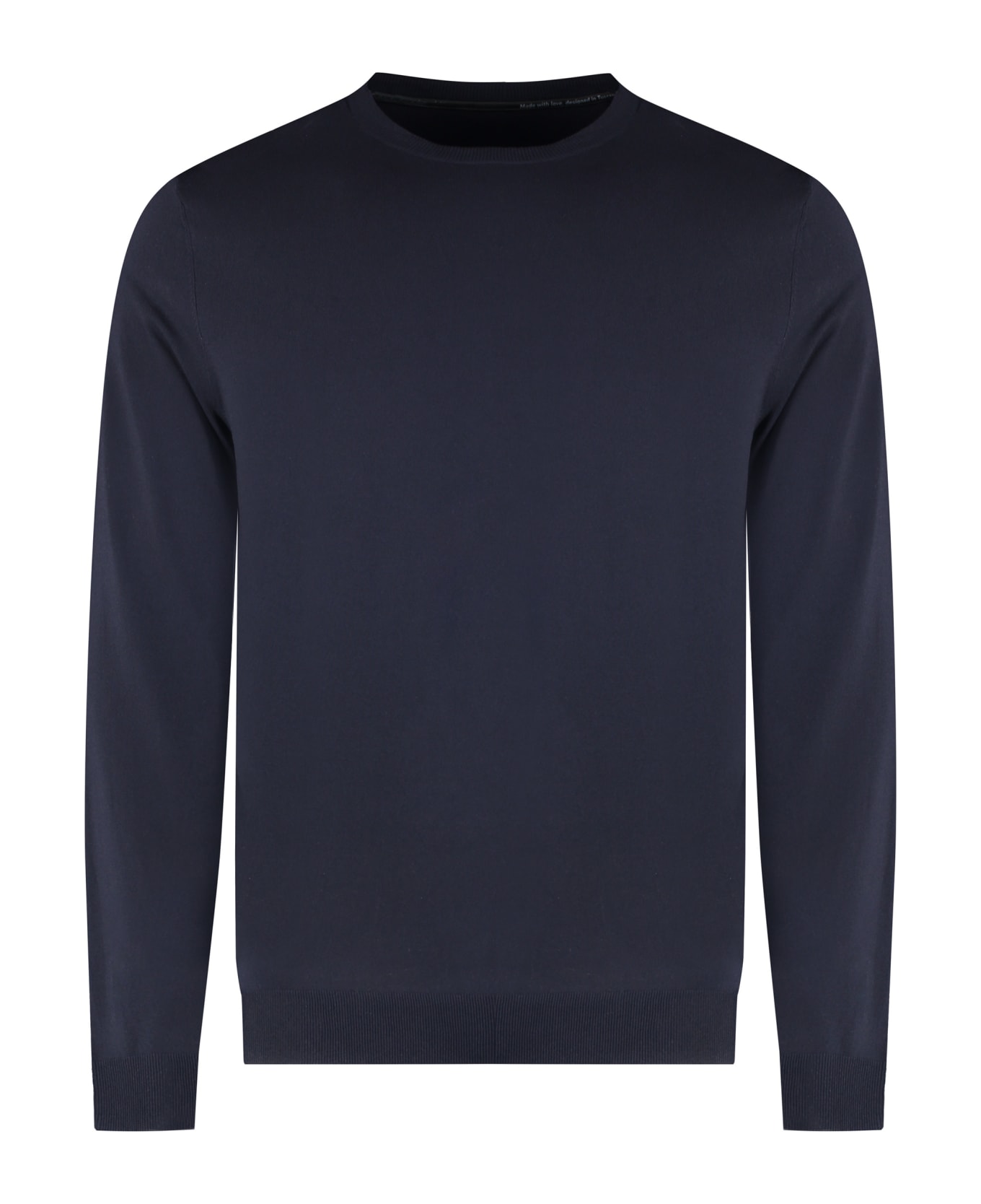 RRD - Roberto Ricci Design Booster Round Long Sleeve Crew-neck Sweater - blue