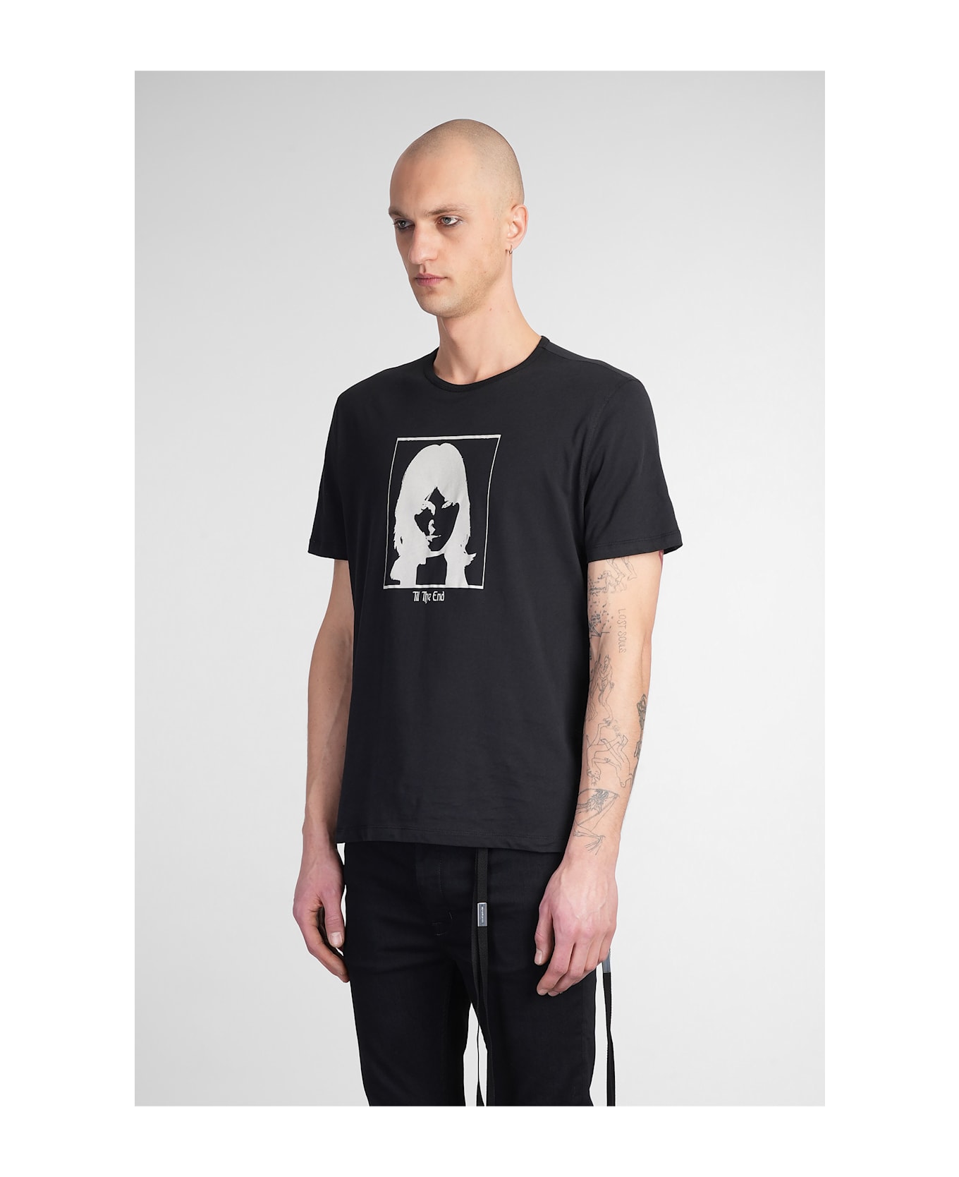 Ann Demeulemeester Baptist T-shirt In Black Cotton - black