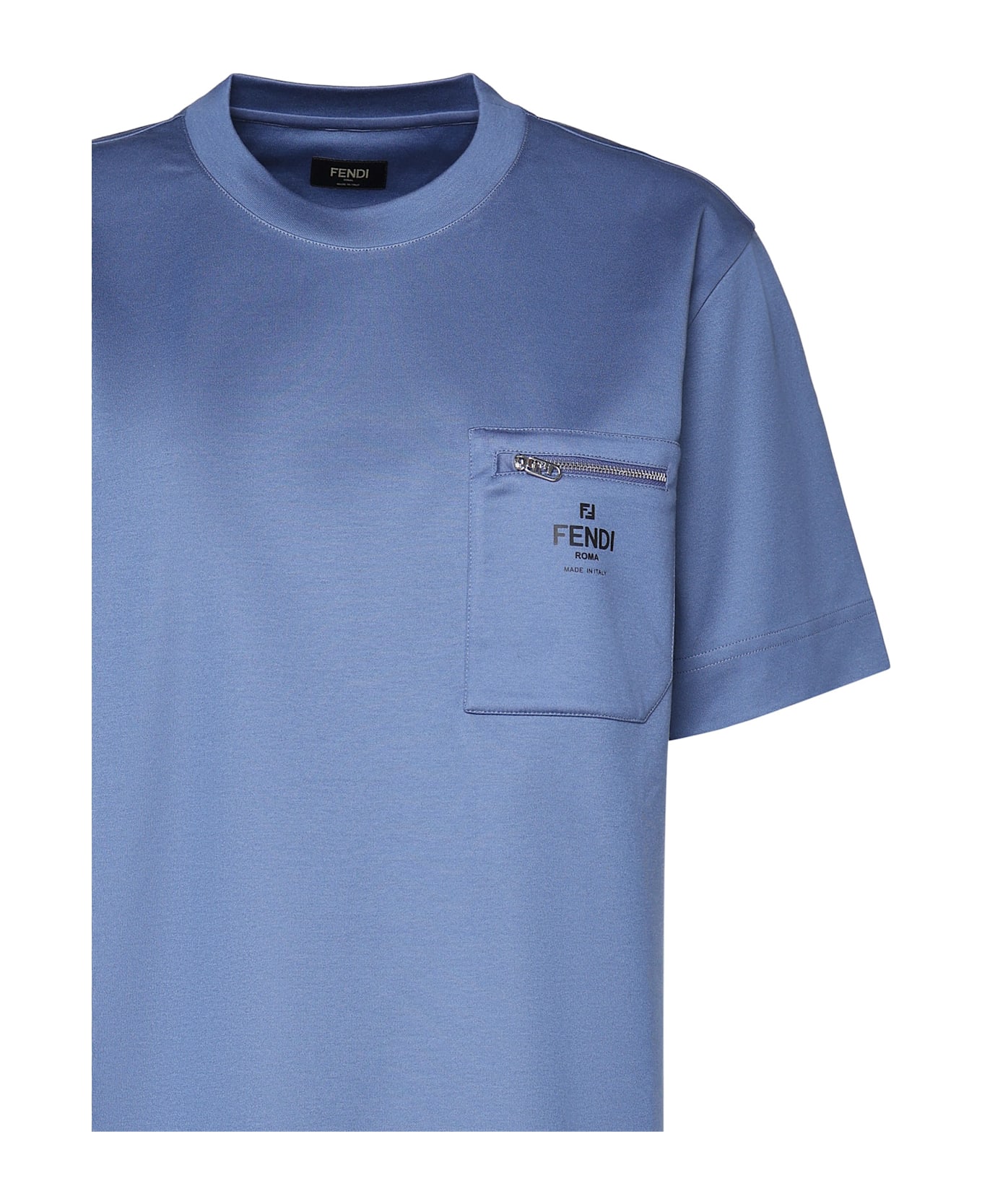 Fendi Air Force Cotton T-shirt - JEANS