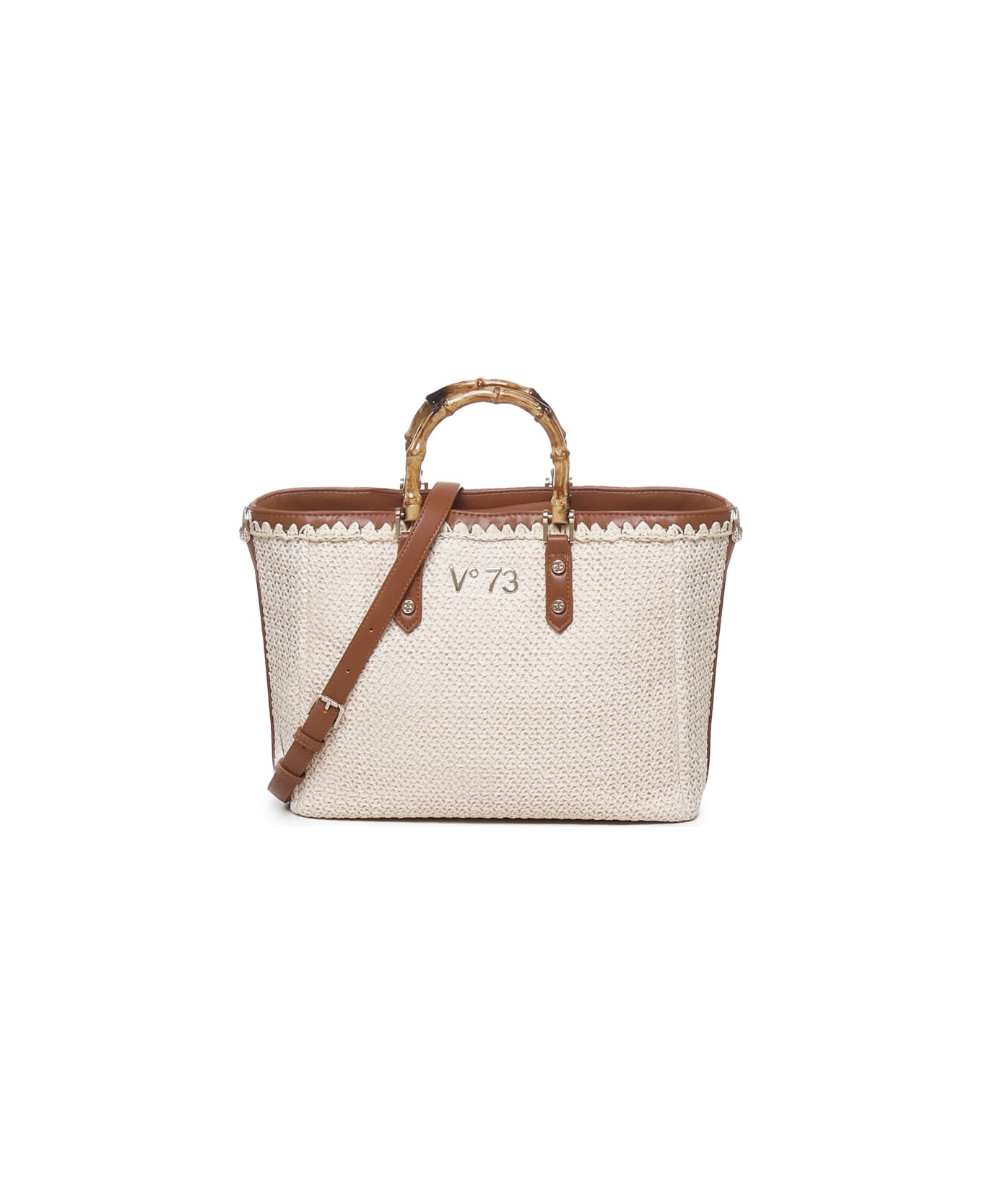 V73 Antelope Bag In Straw - Natural, LEather