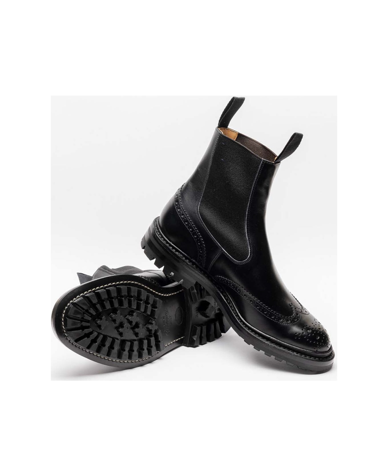 Tricker's Black Calf Boot - Nero