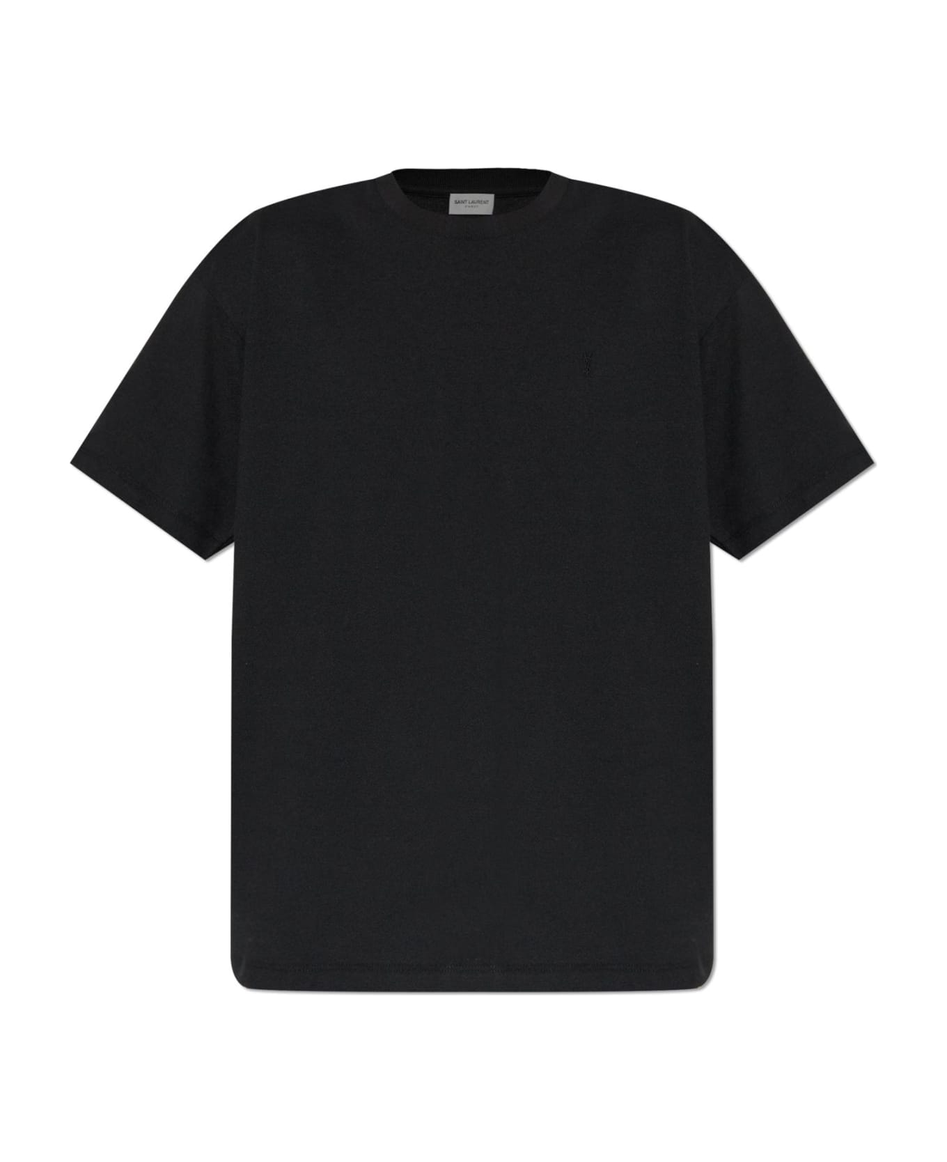 Saint Laurent Round Neck T-shirt - Black