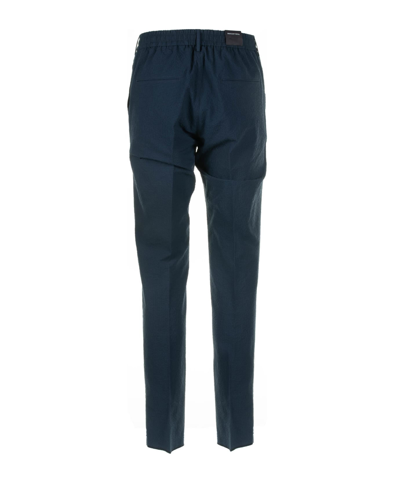 Tagliatore Navy Blue Trousers With Drawstring - AVION