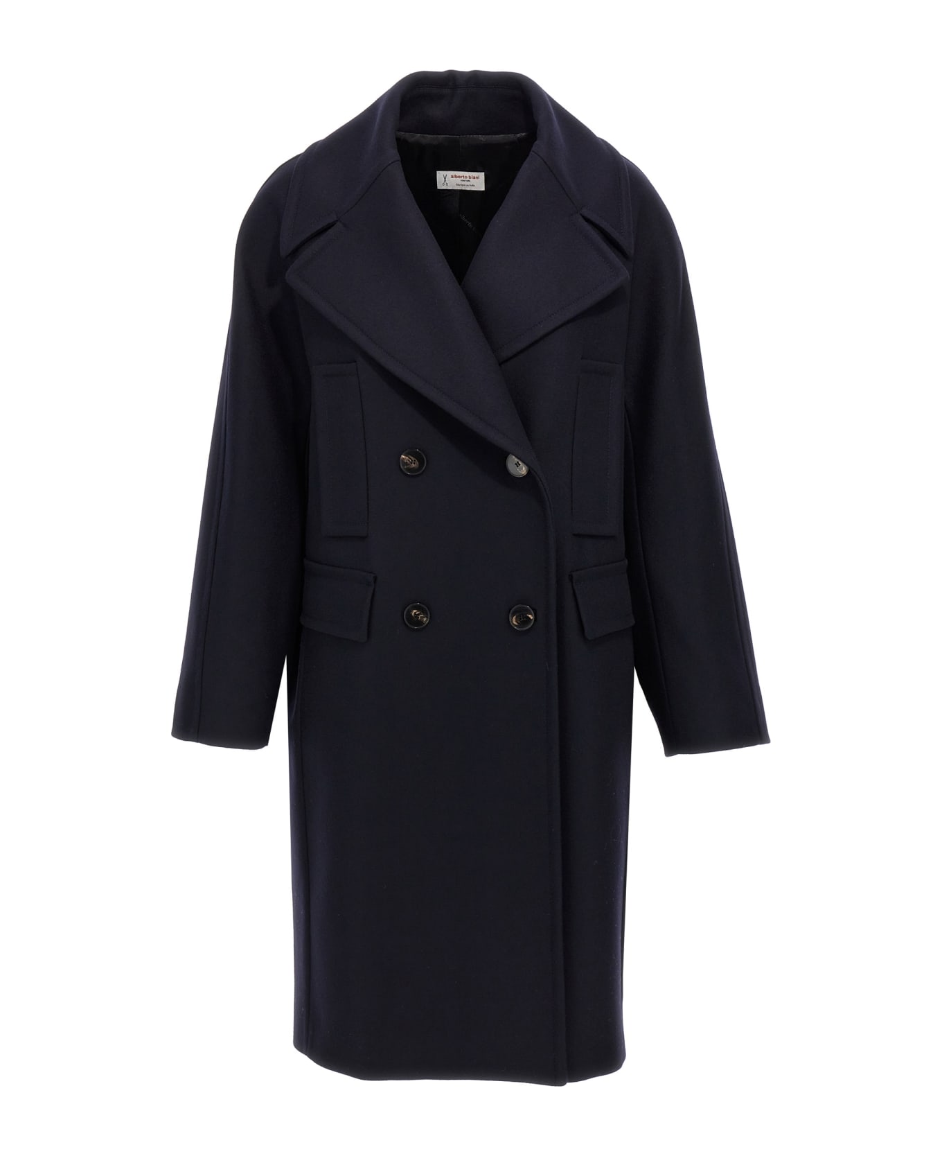 Alberto Biani Double-breasted Coat - Blue