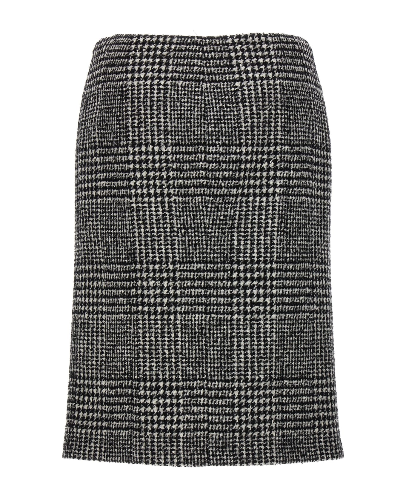 Tom Ford Prince Of Wales Skirt - White/Black