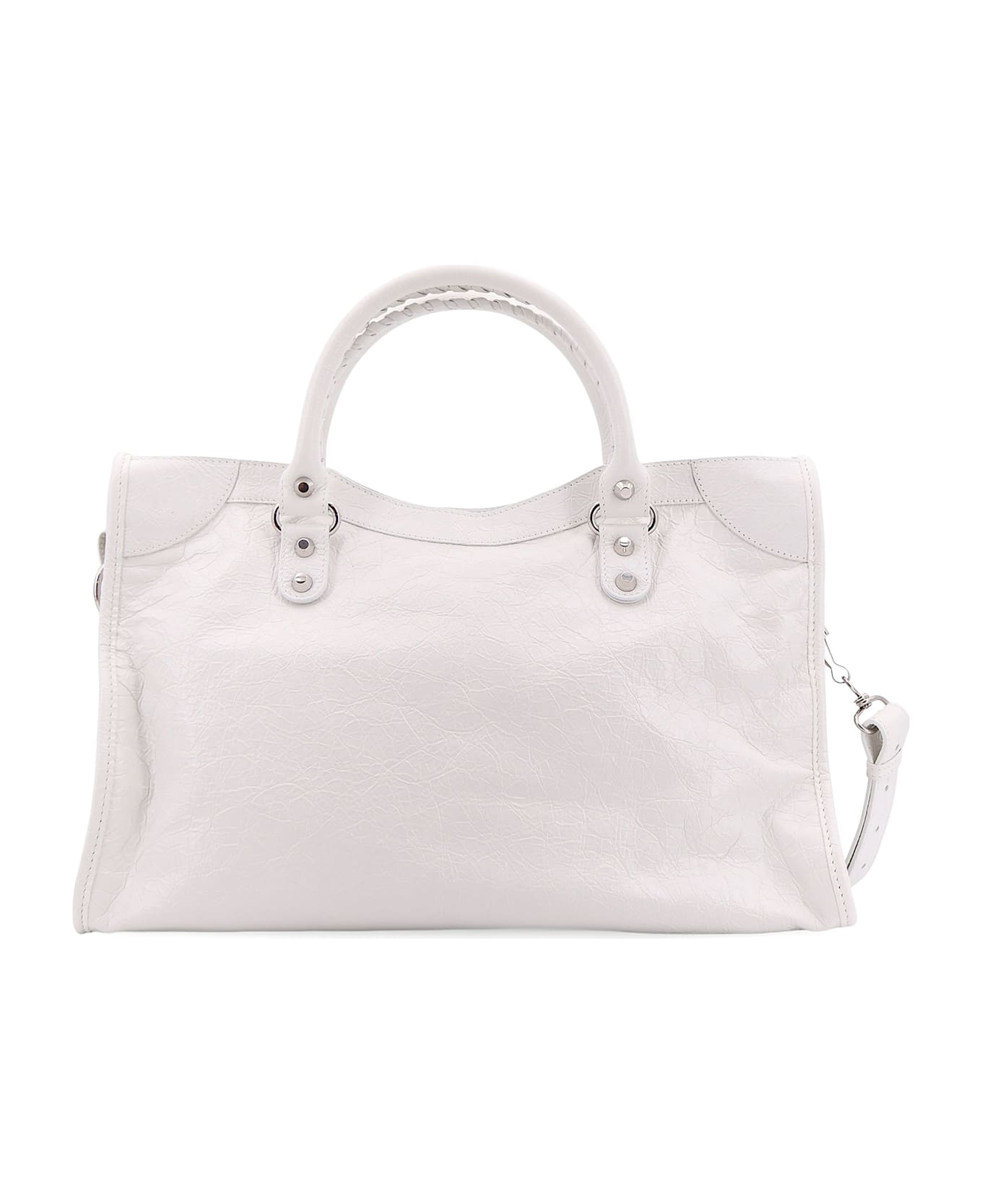 Balenciaga Le City Media Shoulder Bag - WHITE