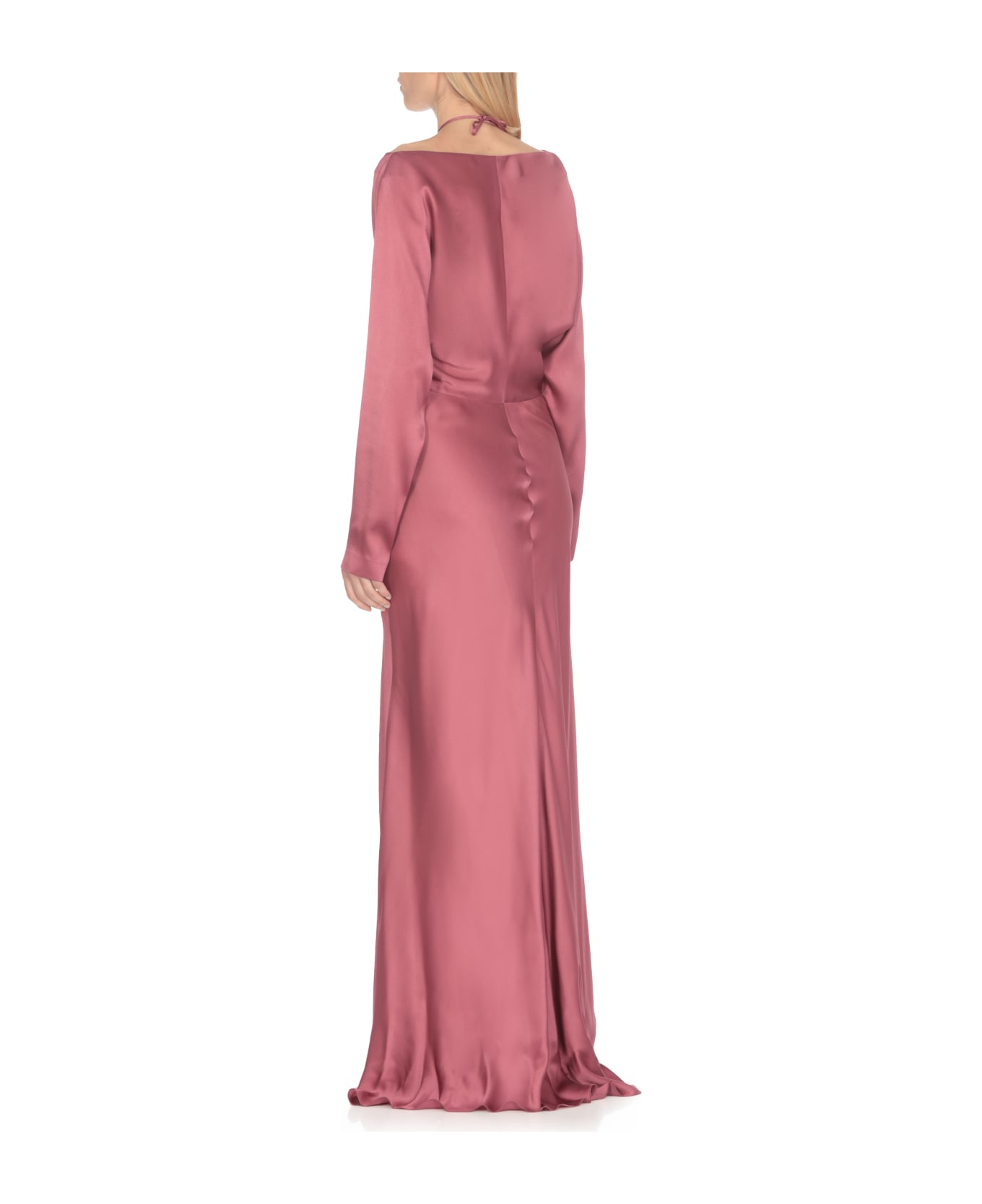 Alberta Ferretti Draped Dress - Pink