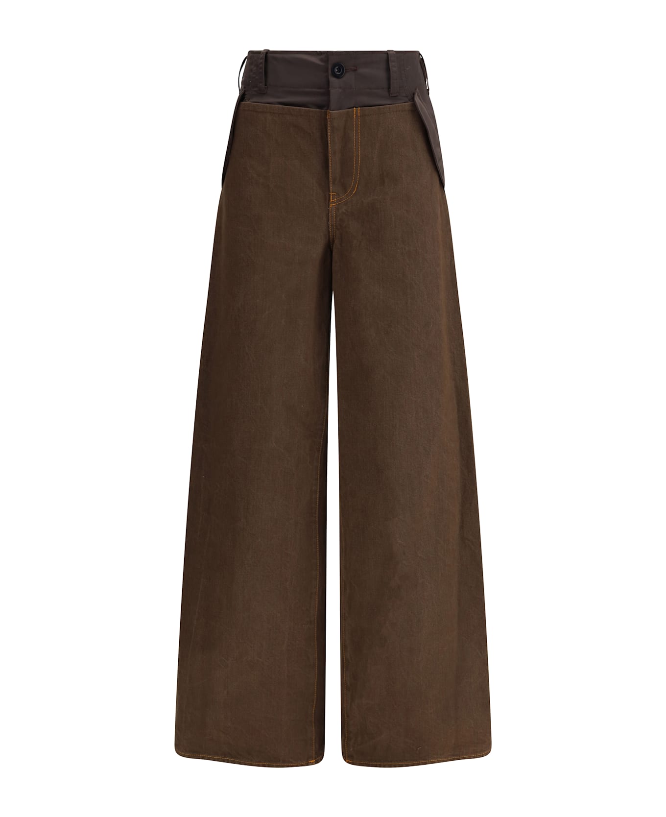 Sacai Nylon And Denim Jeans
