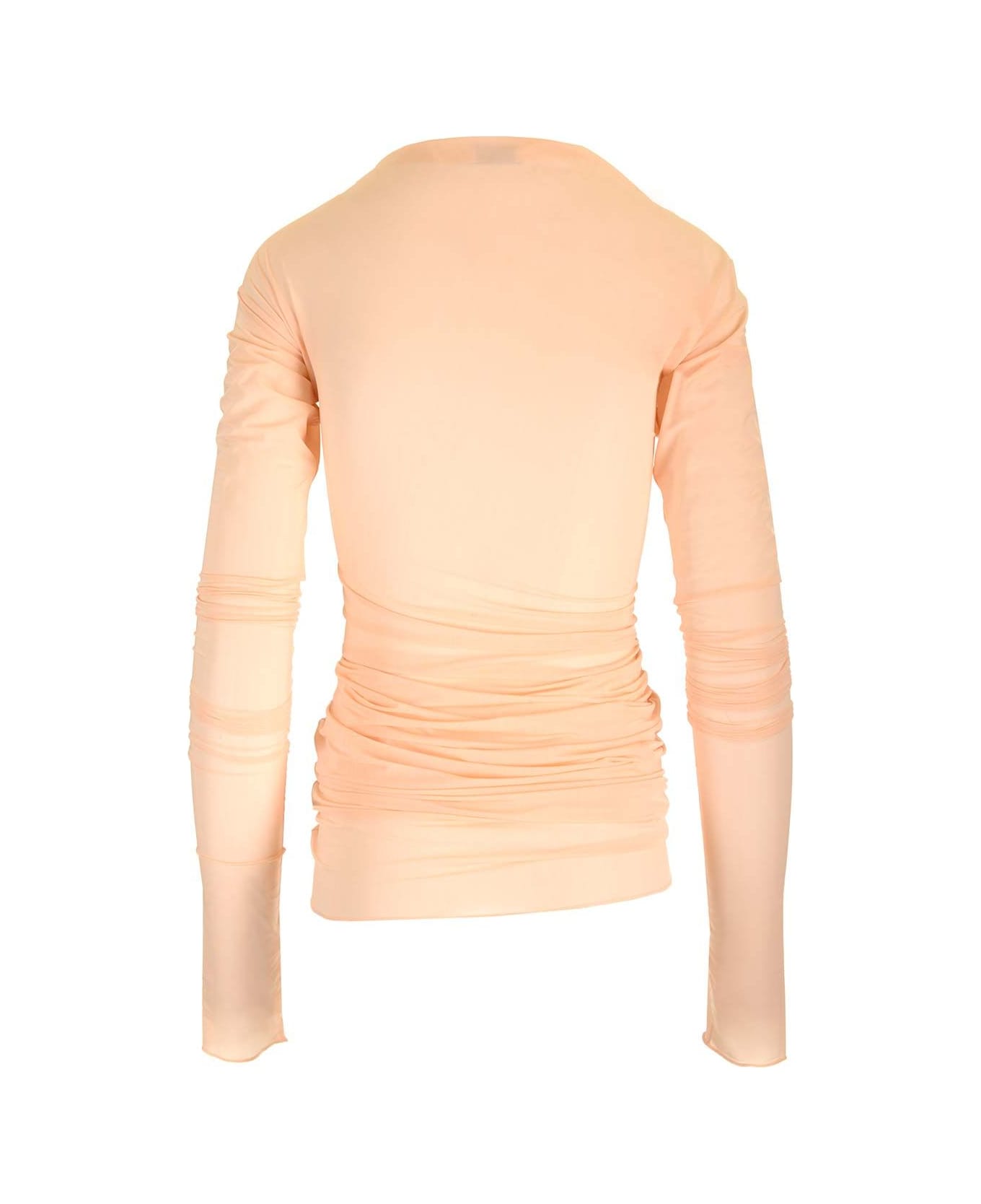 Dries Van Noten Jersey Crew Neck Top - Rose