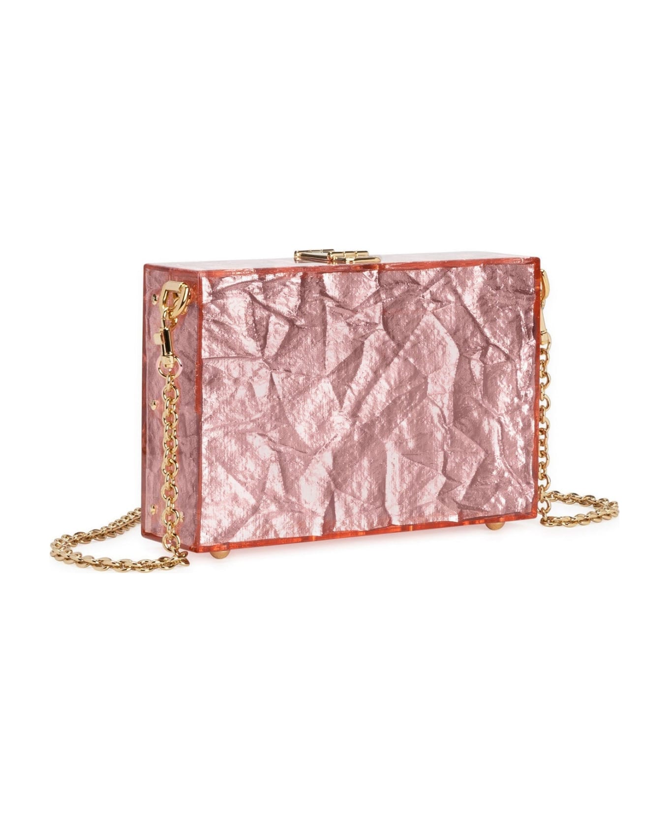 Dolce & Gabbana Metallic Clutch - Pink クラッチバッグ
