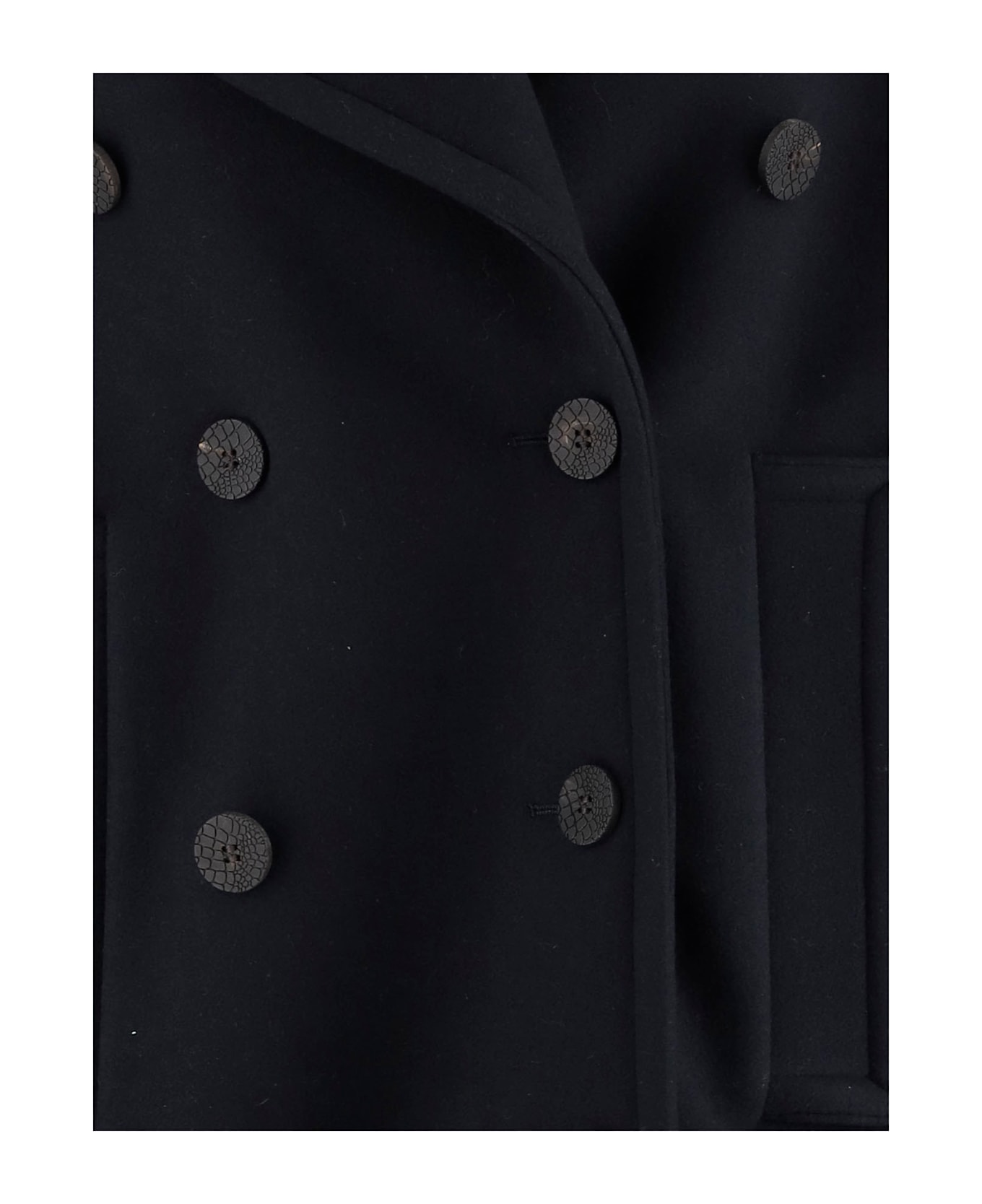 Jacquemus Double-breasted Jacket In Virgin Wool - Blue