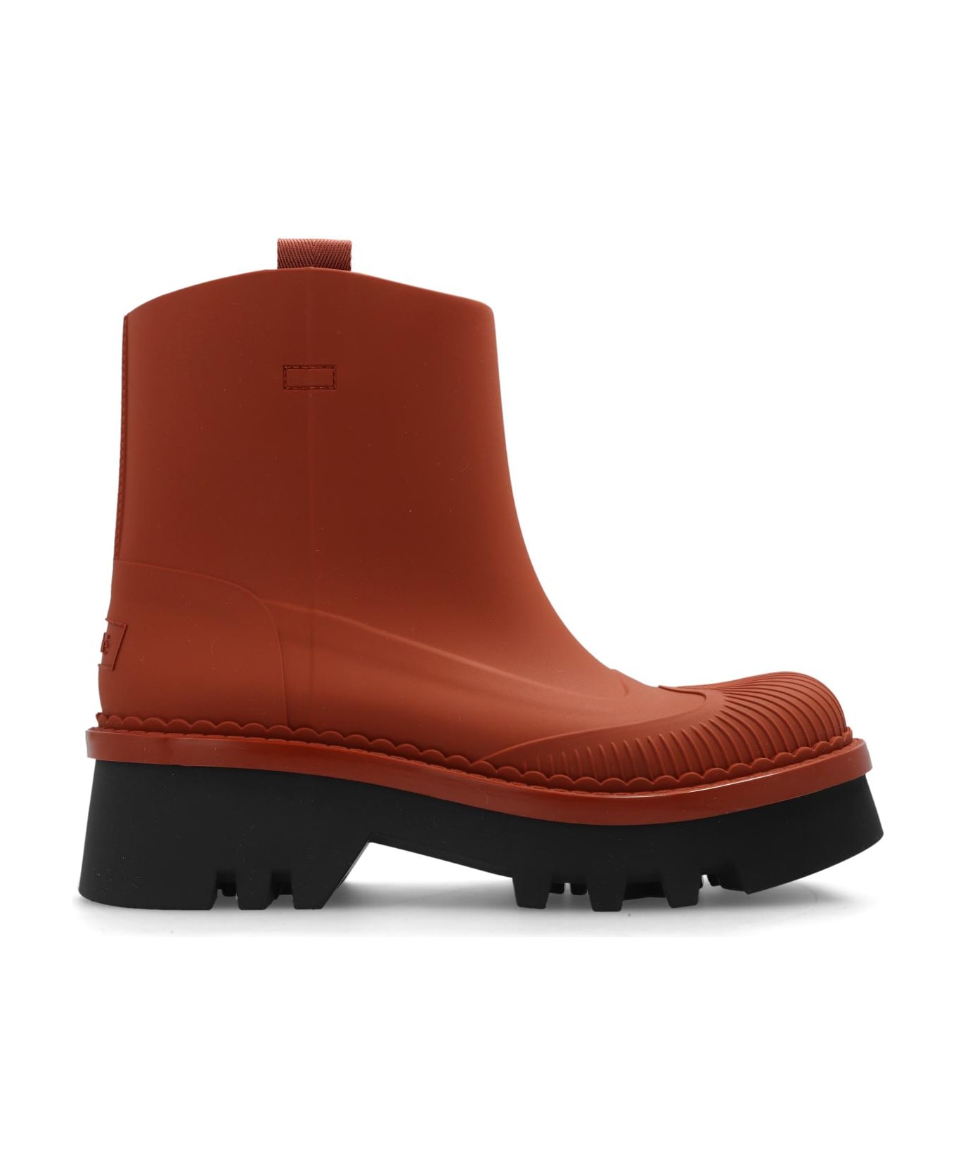Chloé 'raina' Rain Boots - Leather Brown ブーツ