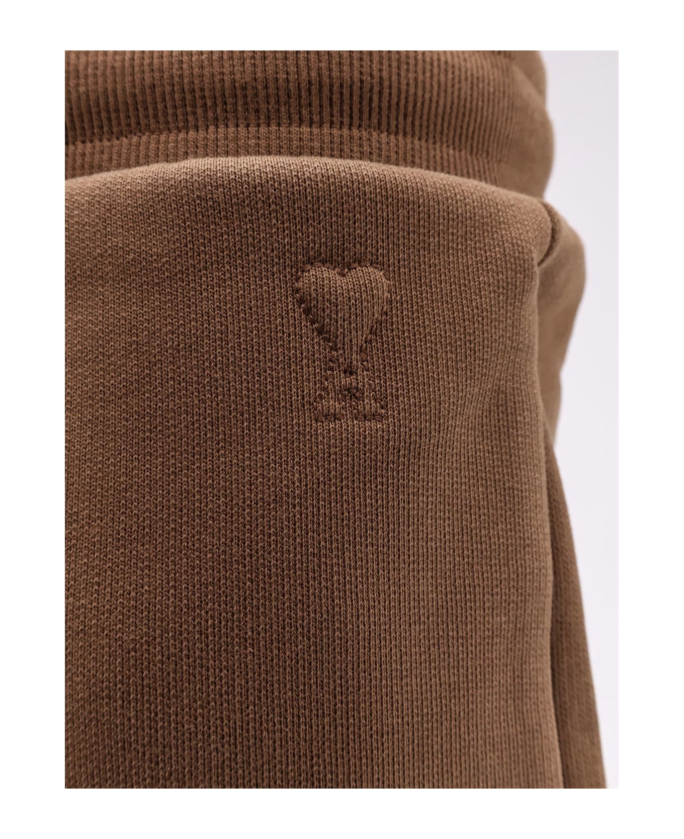 Ami Alexandre Mattiussi Cotton Jogging Shorts - Brown
