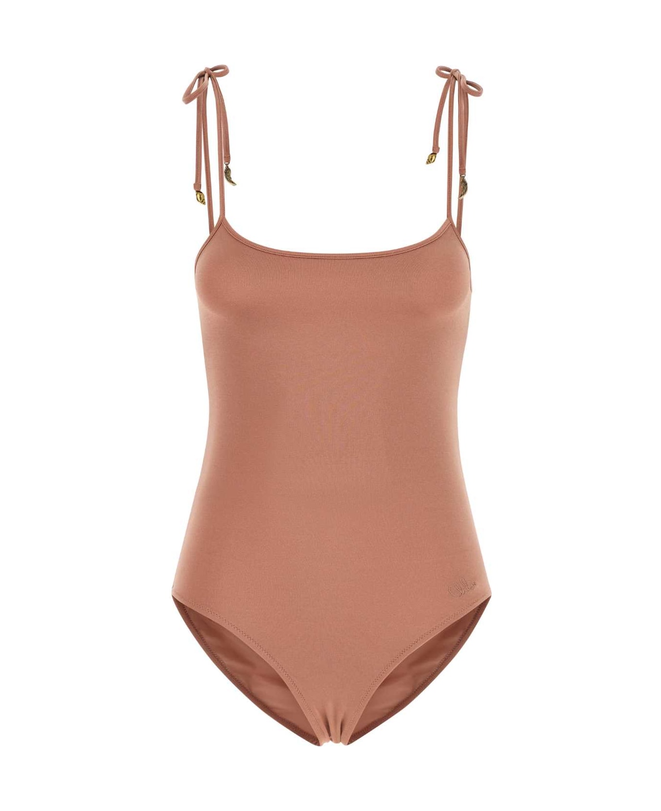 Chloé Antiqued Pink Stretch Nylon Swimsuit - WILDPINK
