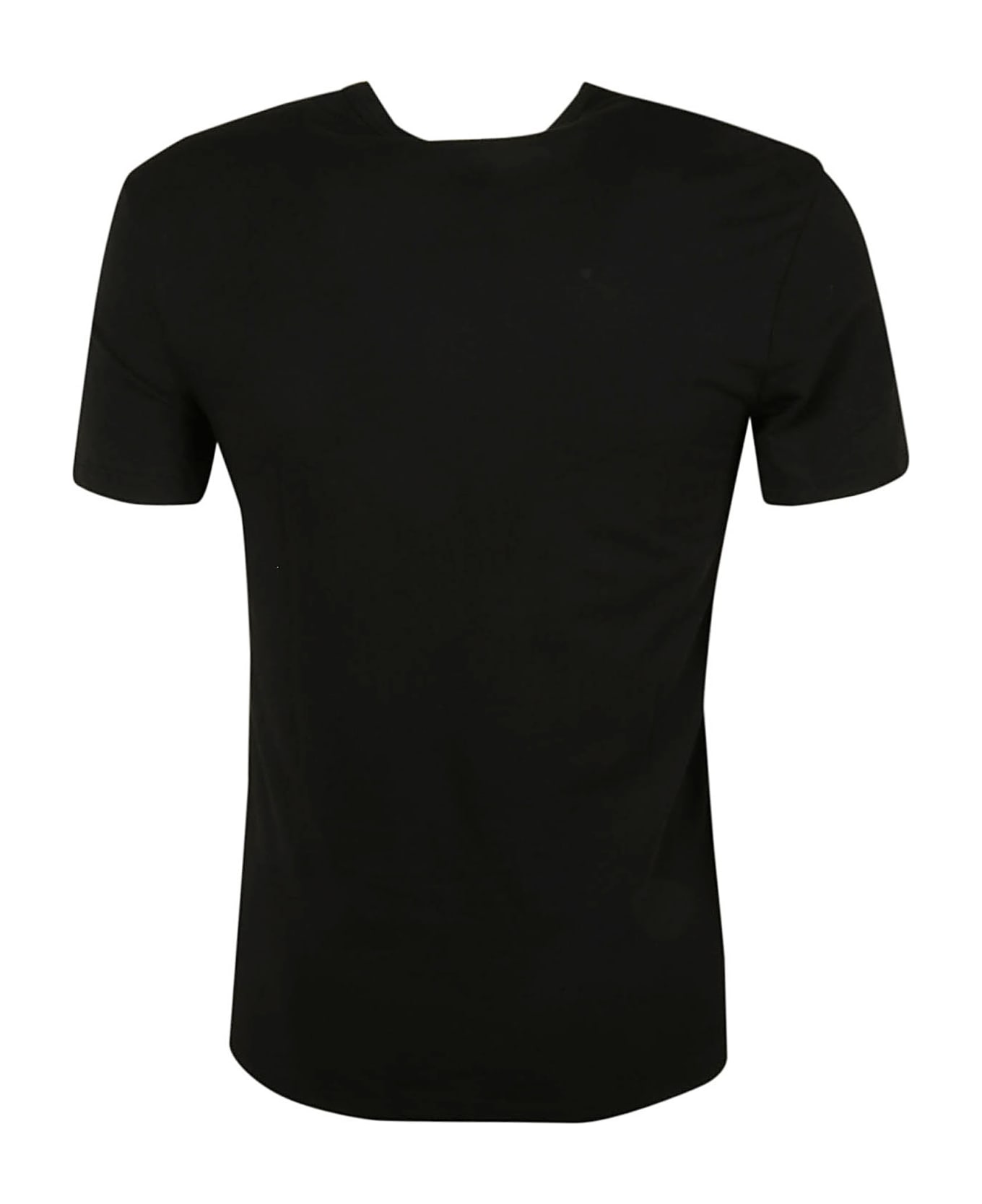 Versace Slim Fit Logo T-shirt - Black シャツ