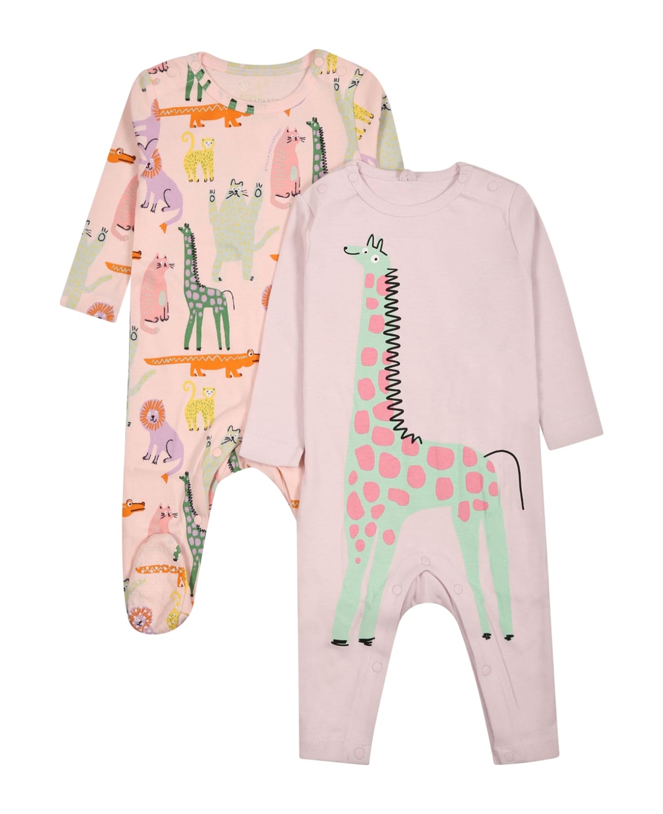 Stella McCartney Kids Pink Set For Baby Girl With Print - Pink