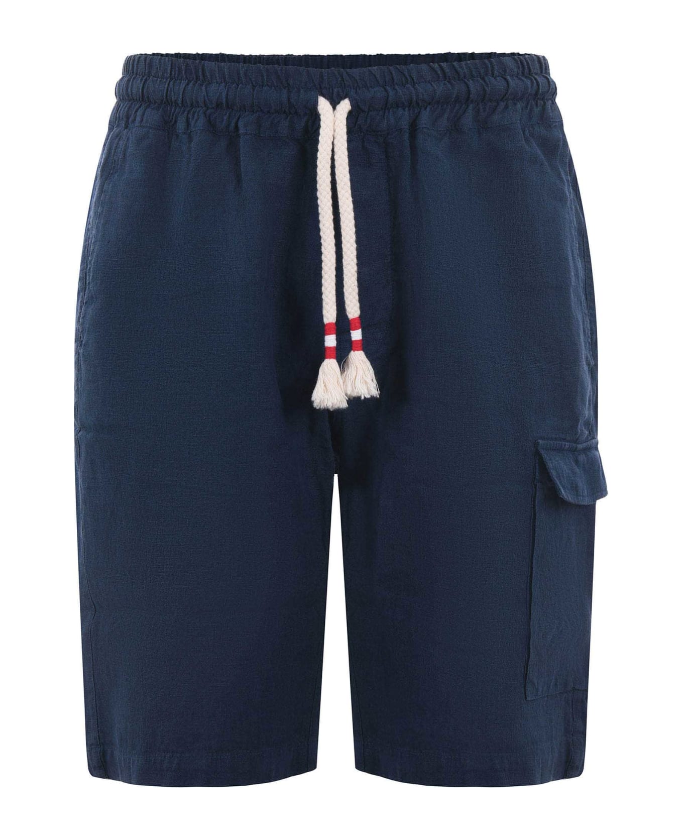 MC2 Saint Barth Linen Shorts - Blu scuro