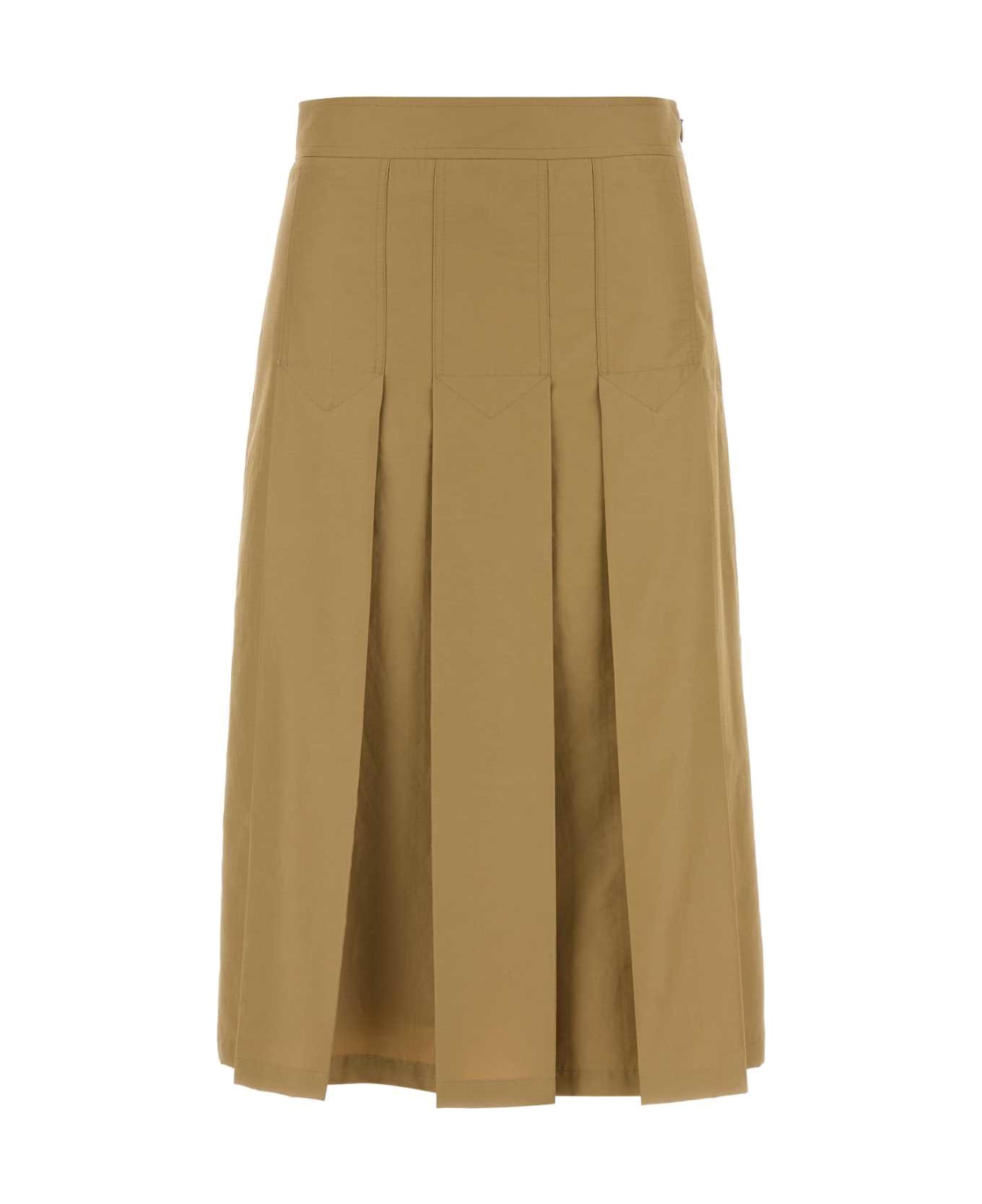 Prada Beige Cotto Blend Skirt - SUGHERO