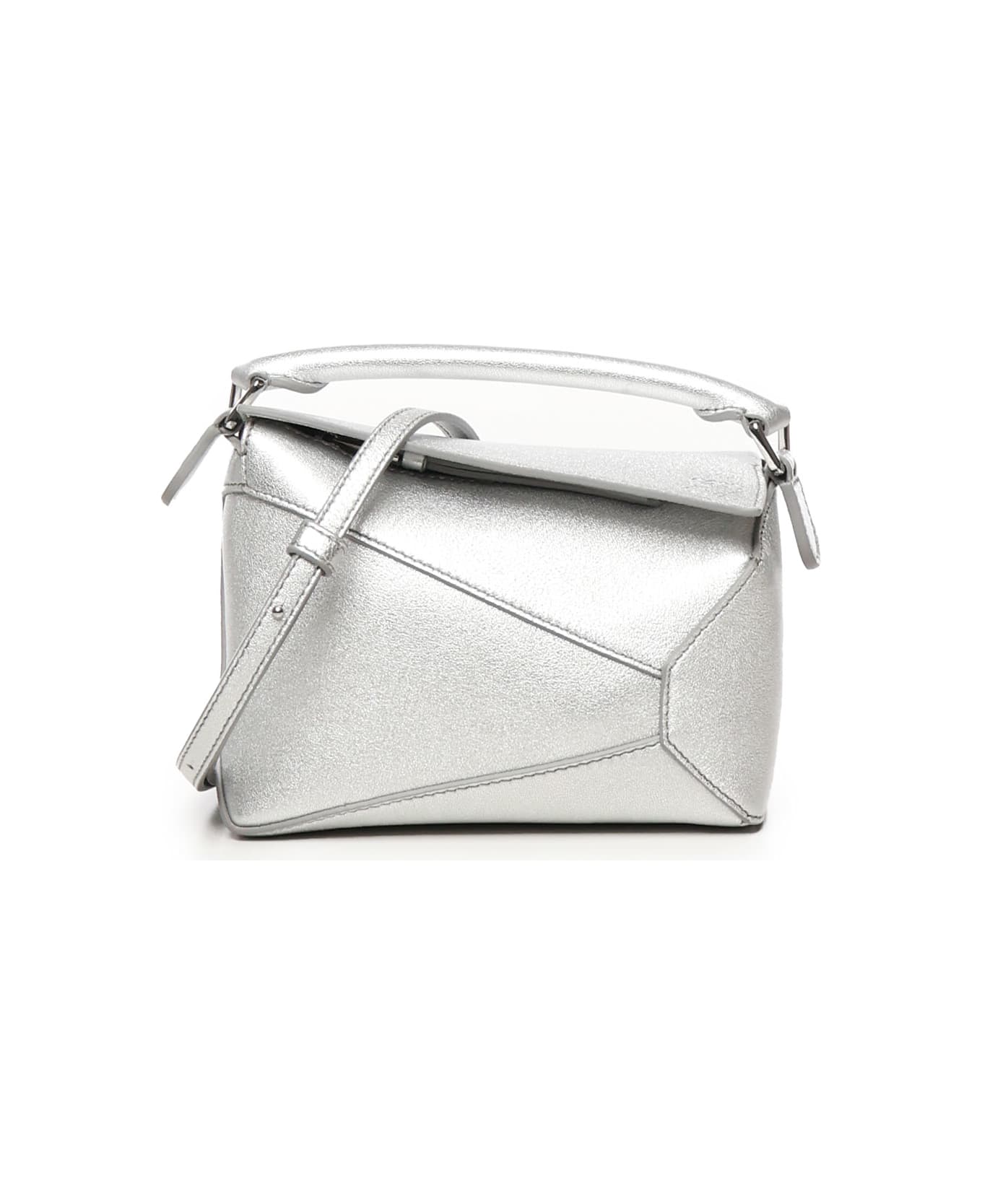 Loewe Mini Puzzle Bag - Silver