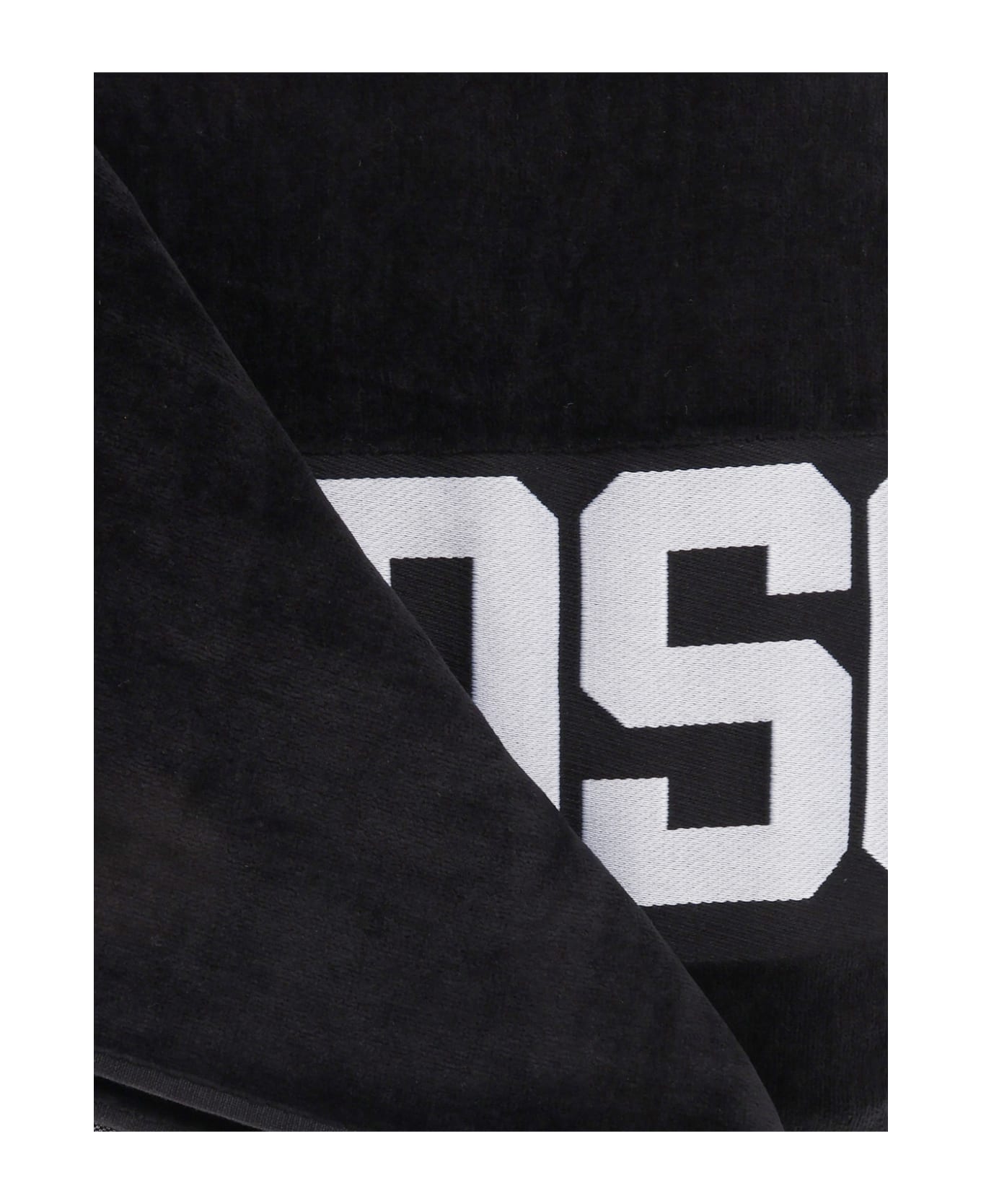 Dsquared2 Logo Cotton Beach Towel - Black/white