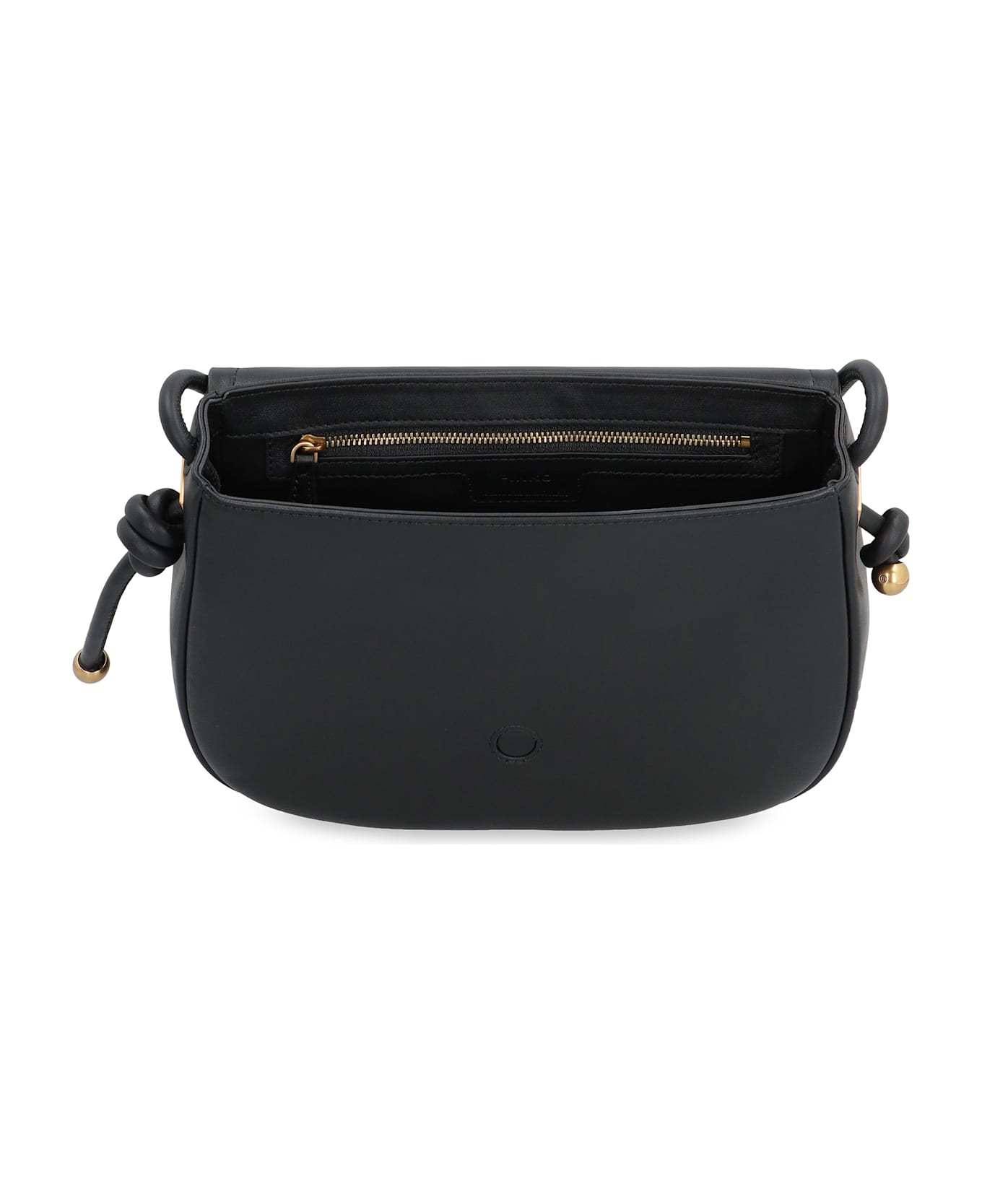Pinko Leather Crossbody Bag - black